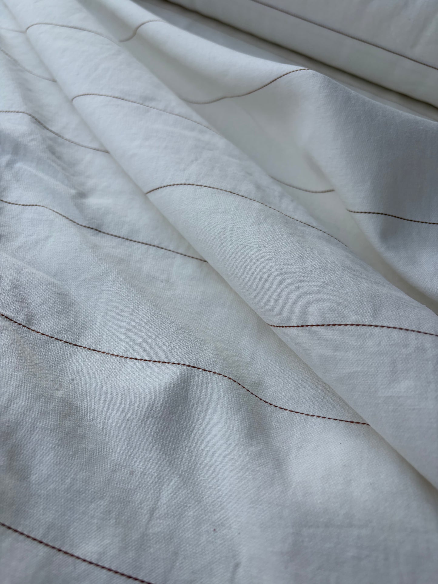SMITHERS 006 brown pinstripe midweight cotton