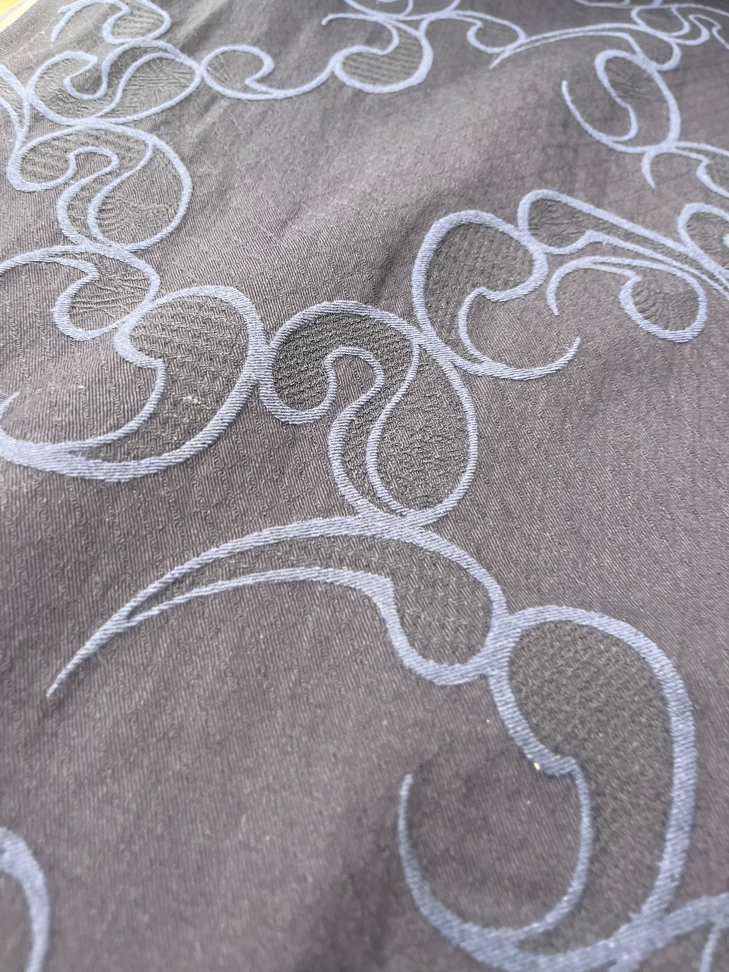 Hélène 008 cotton stretch jacquard navy/indigo