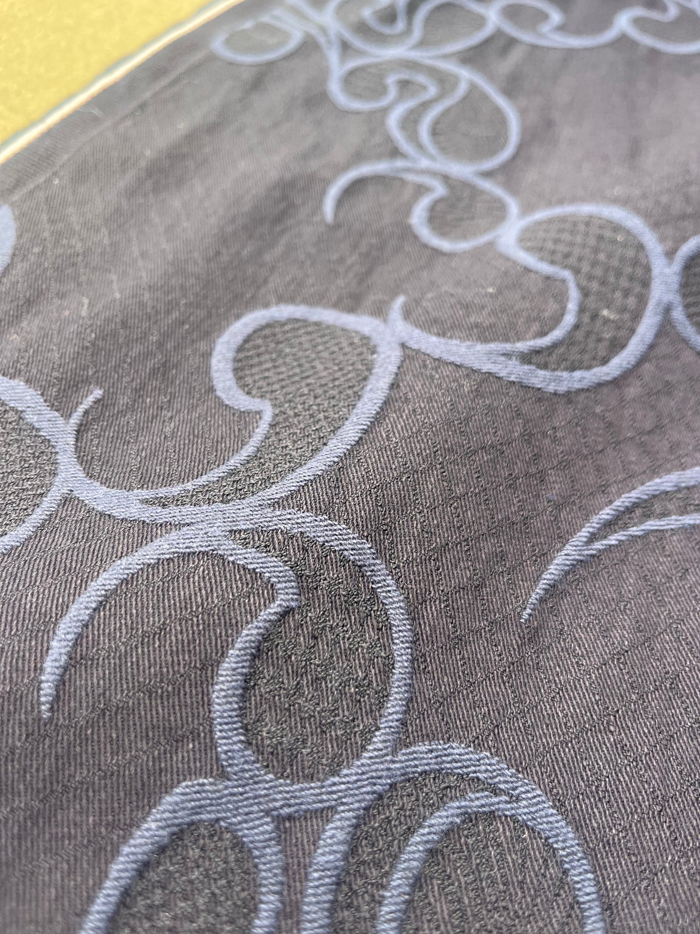 Hélène 008 cotton stretch jacquard navy/indigo