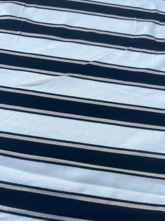 POLLY JANE 015 viscose jersey stripes