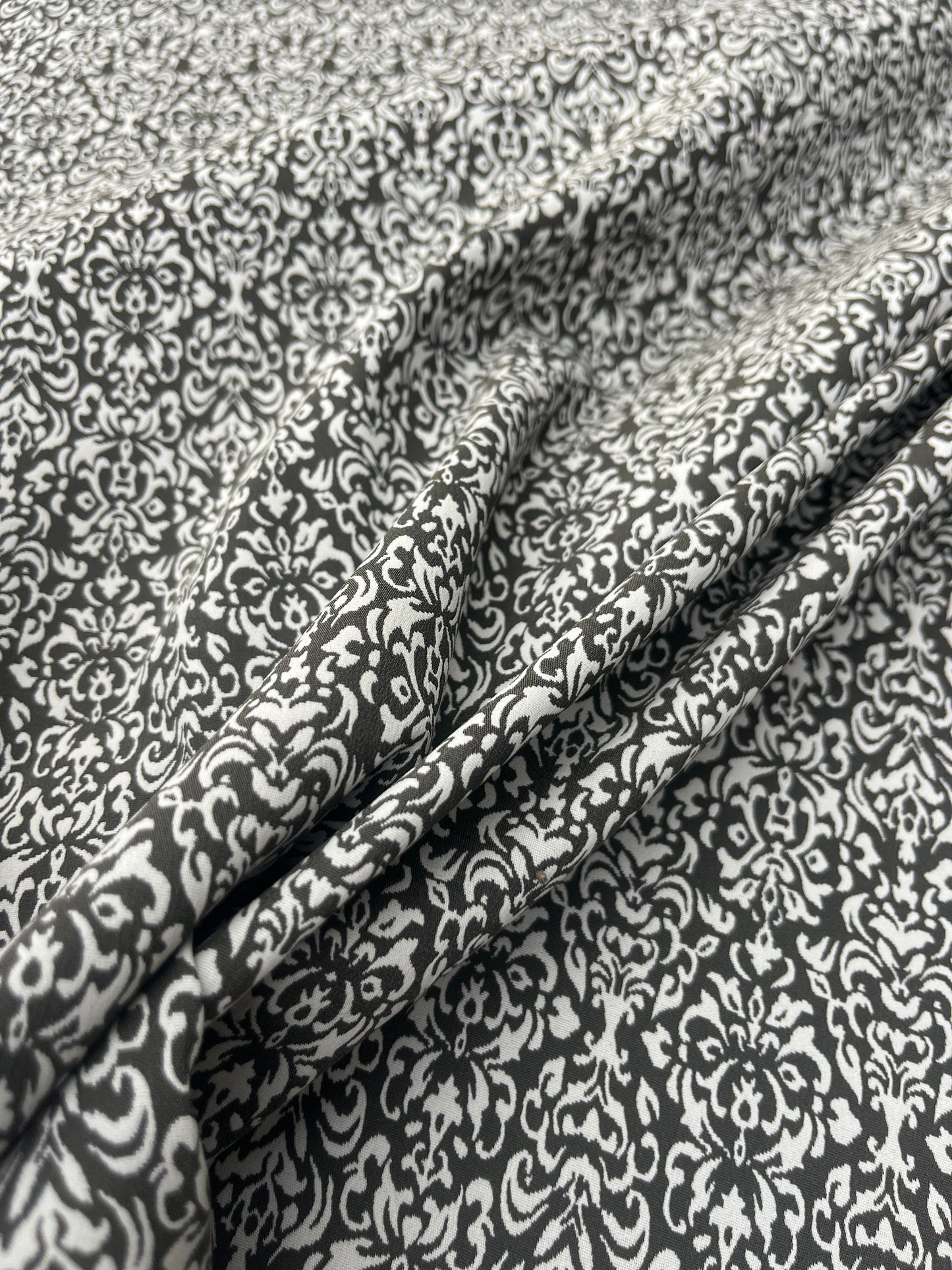 Hélène 019 stretch jacquard small design brown/ecru