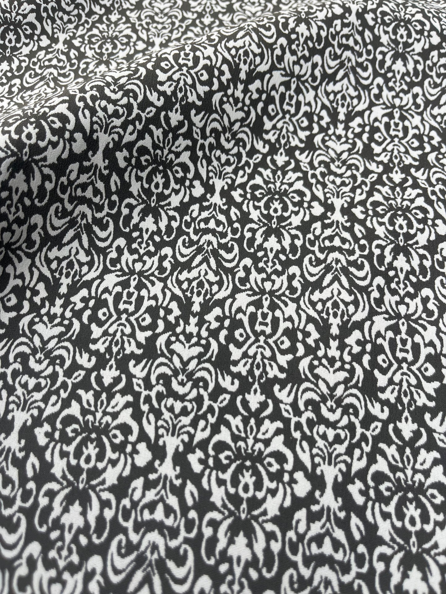 Hélène 019 stretch jacquard small design brown/ecru