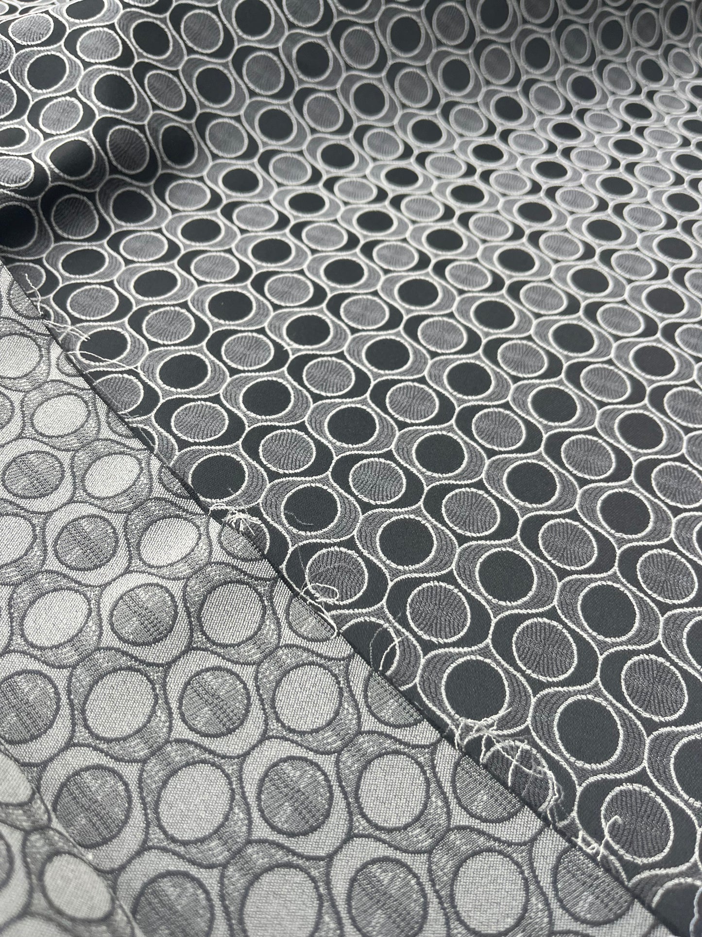 Hélène 020 stretch jacquard small design black/brown