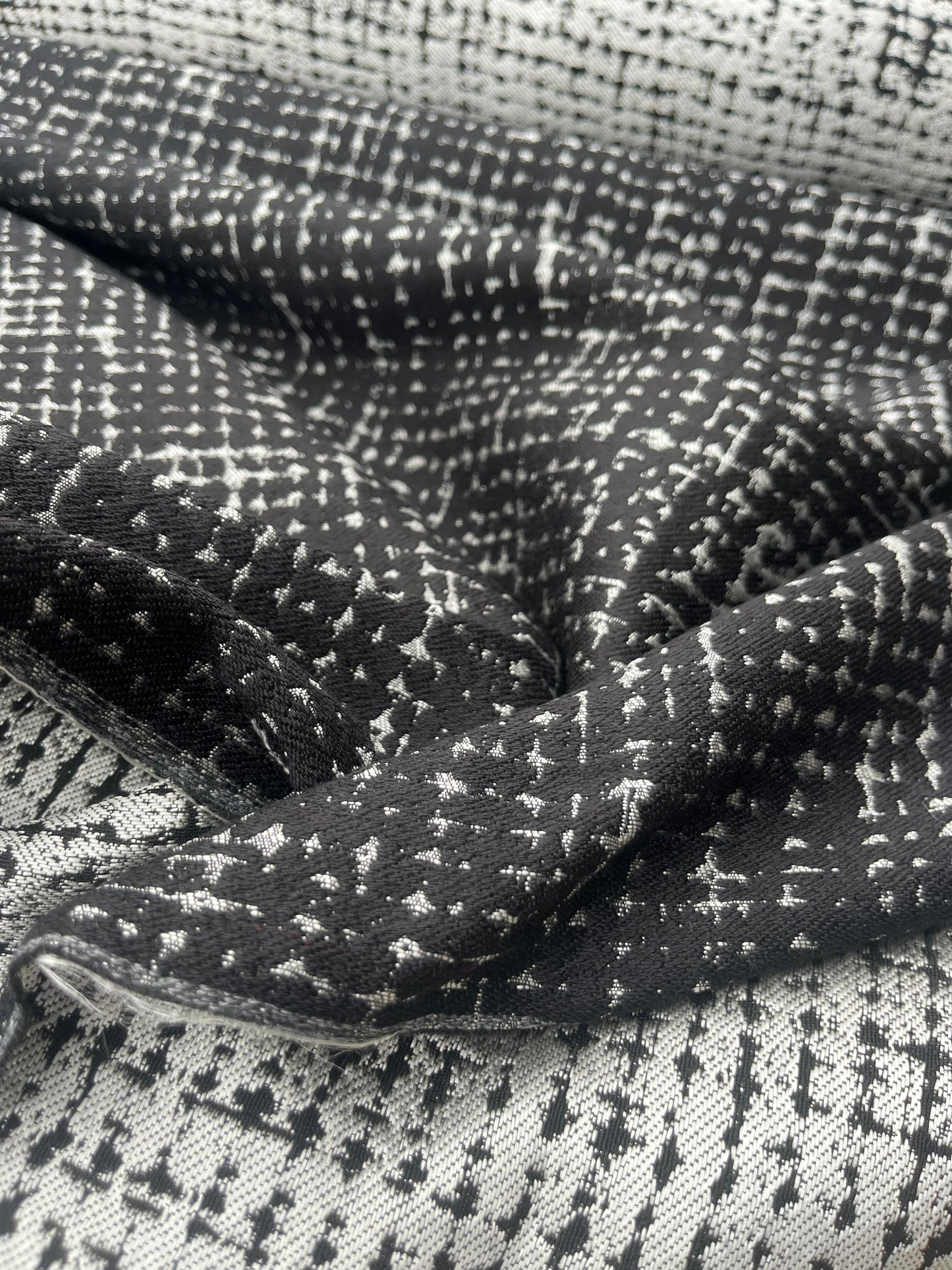 Hélène 023 cotton jacquard black/silver