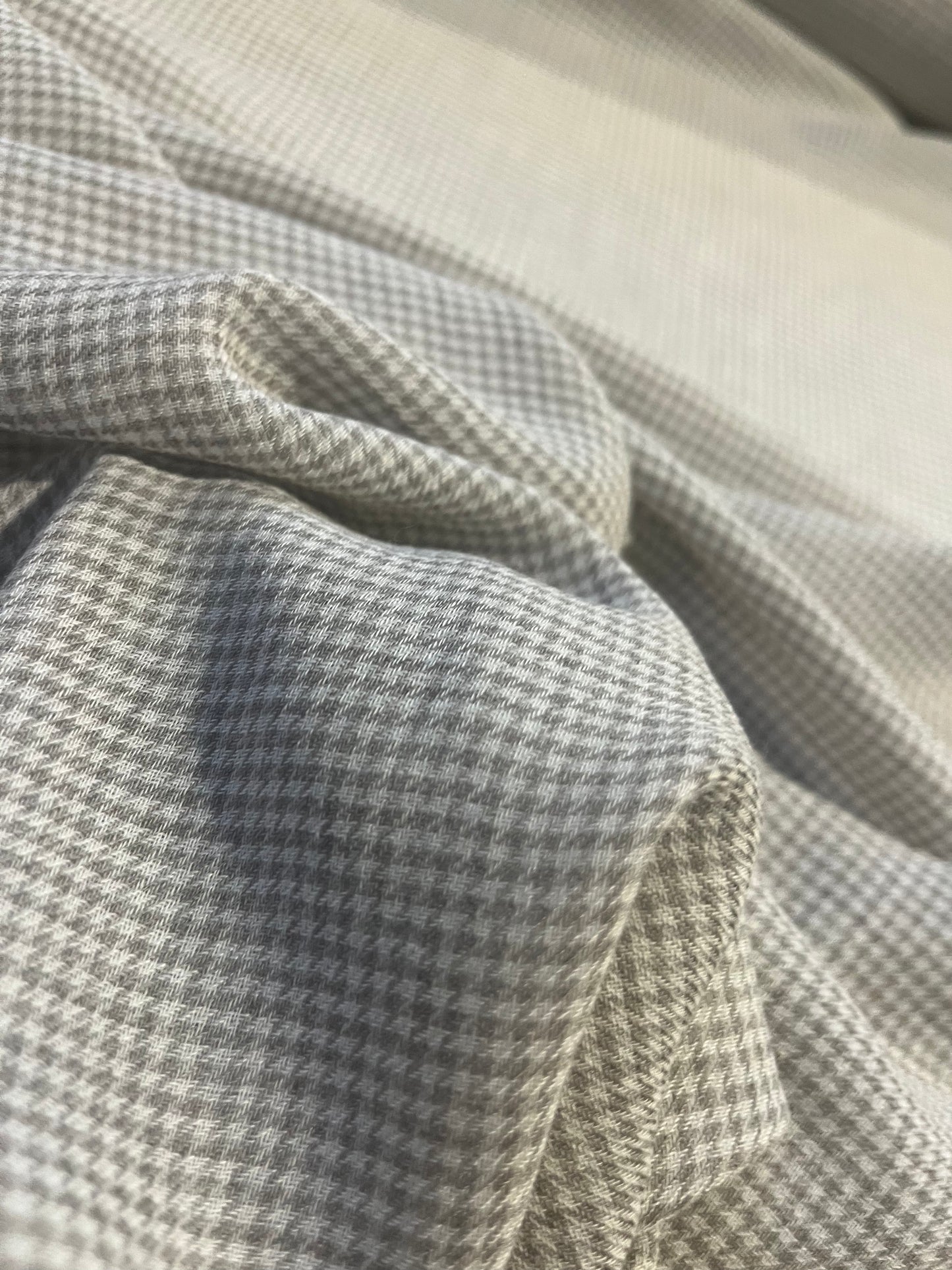 JANE 005 viscose check ECRU/TAUPE