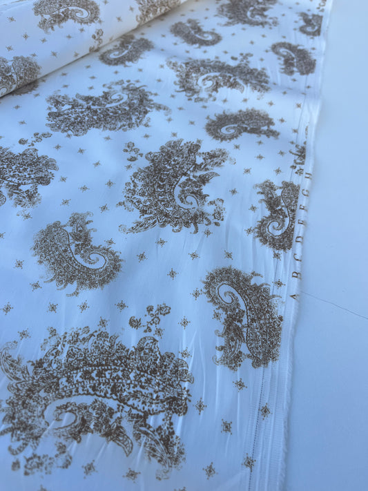 POLLY JANE 032 cotton satin stretch cashemere print