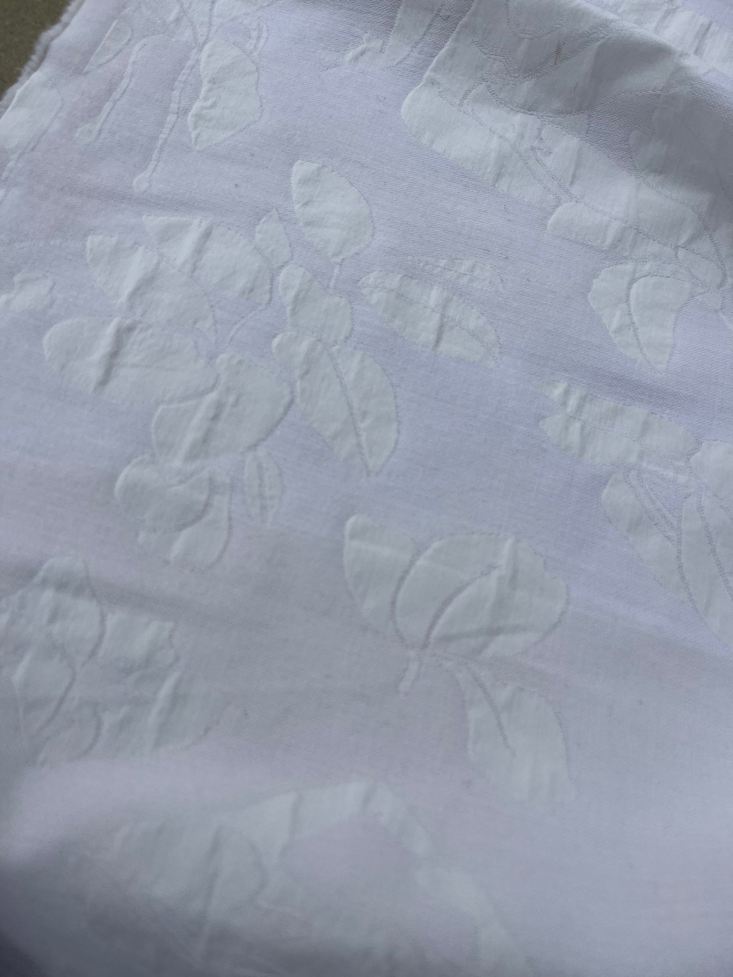 Hélène 033 jacquard with cotton white/ecru
