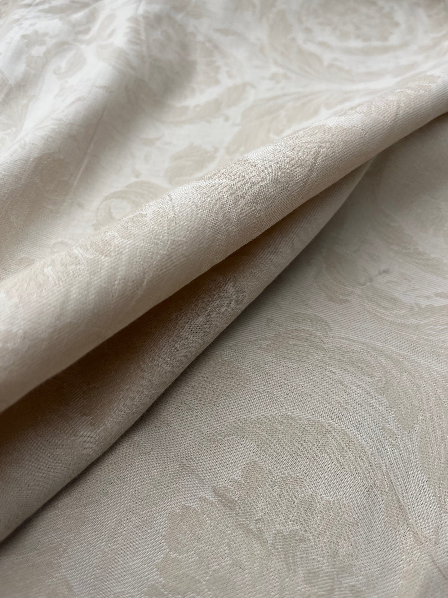 Hélène 041 midweight cotton/linen jacquard sand