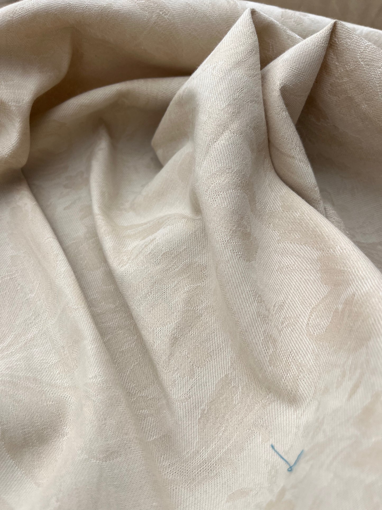 Hélène 041 midweight cotton/linen jacquard sand