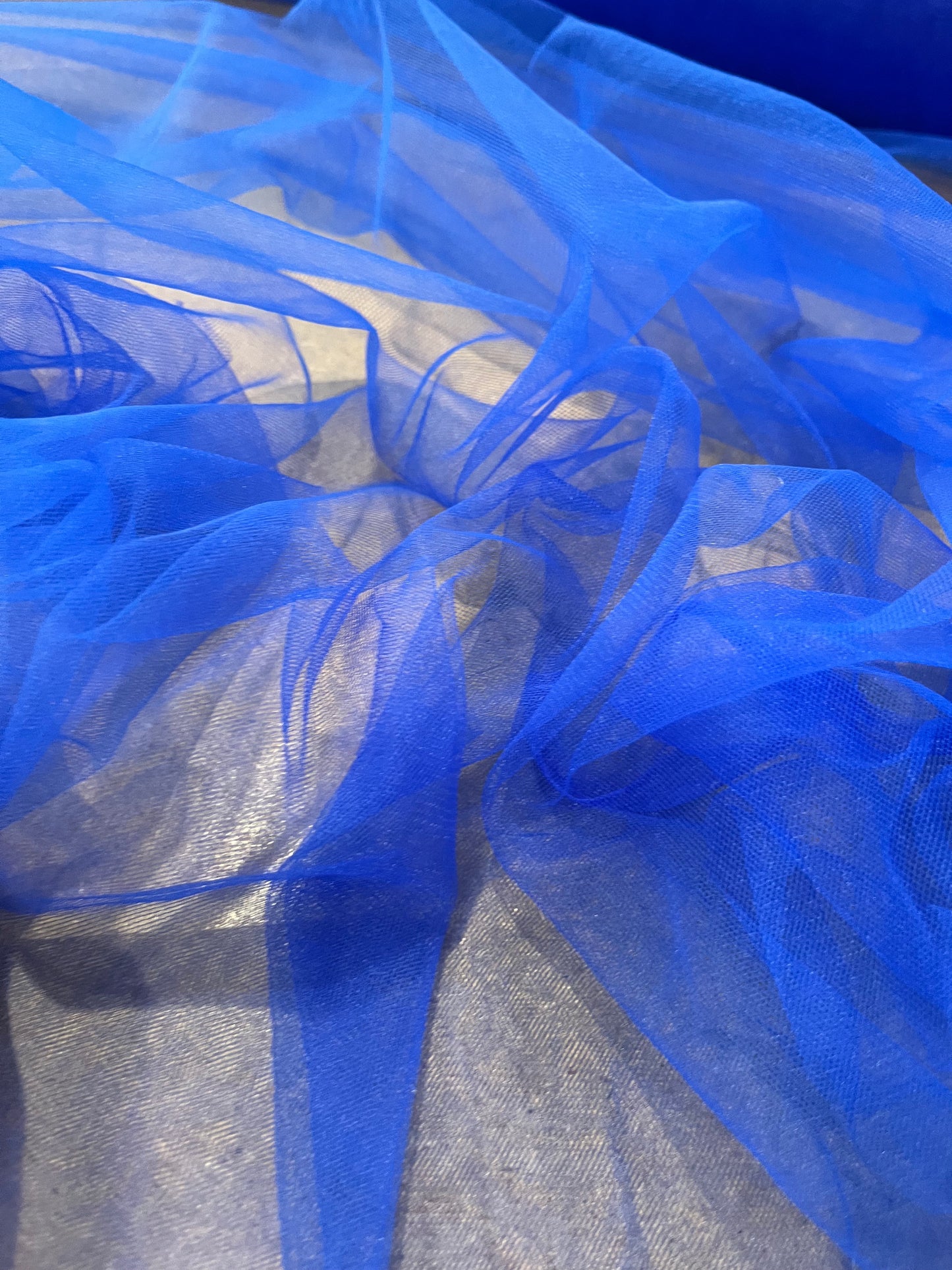 tulle stretch bic blue