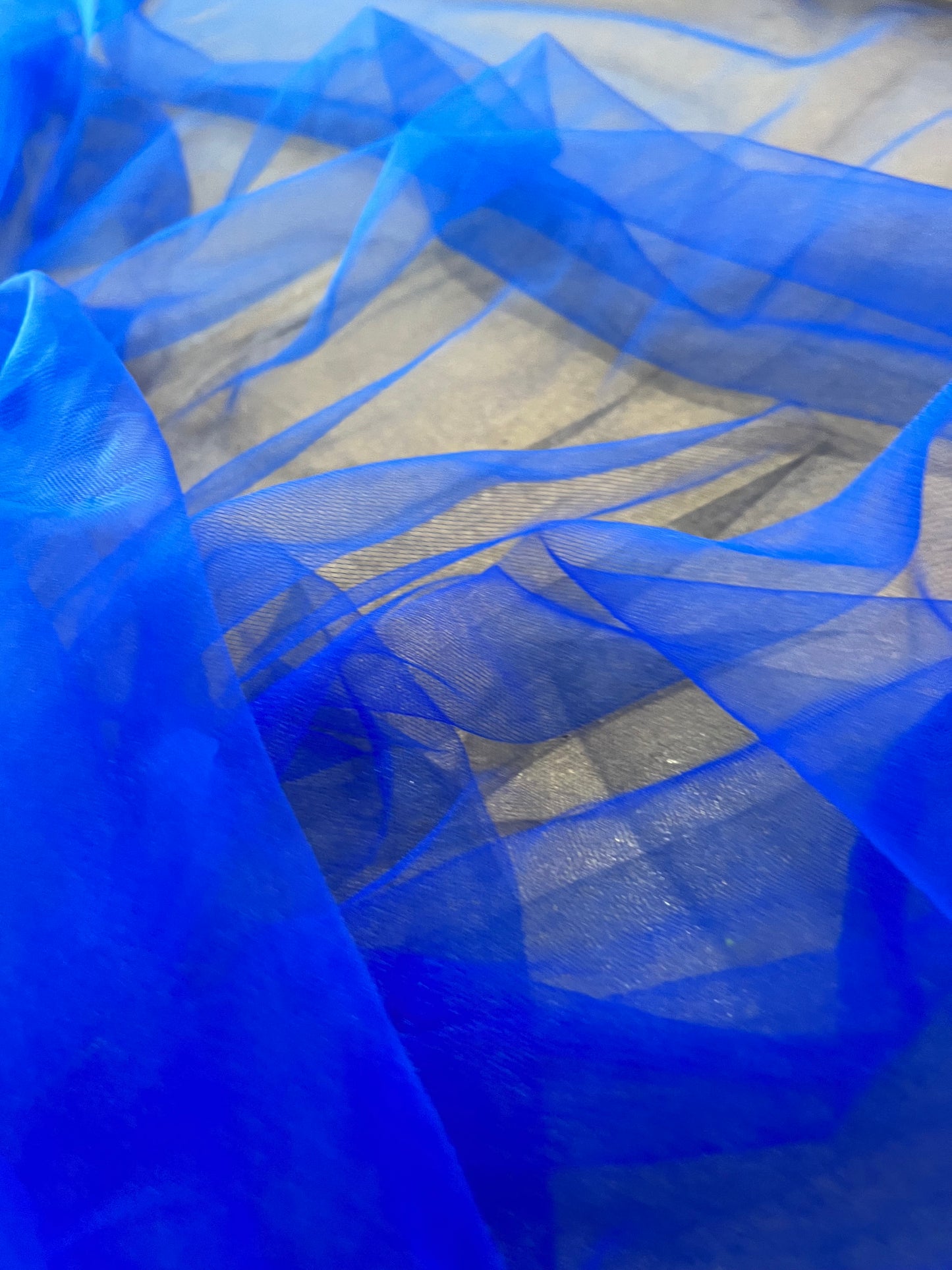 tulle stretch bic blue