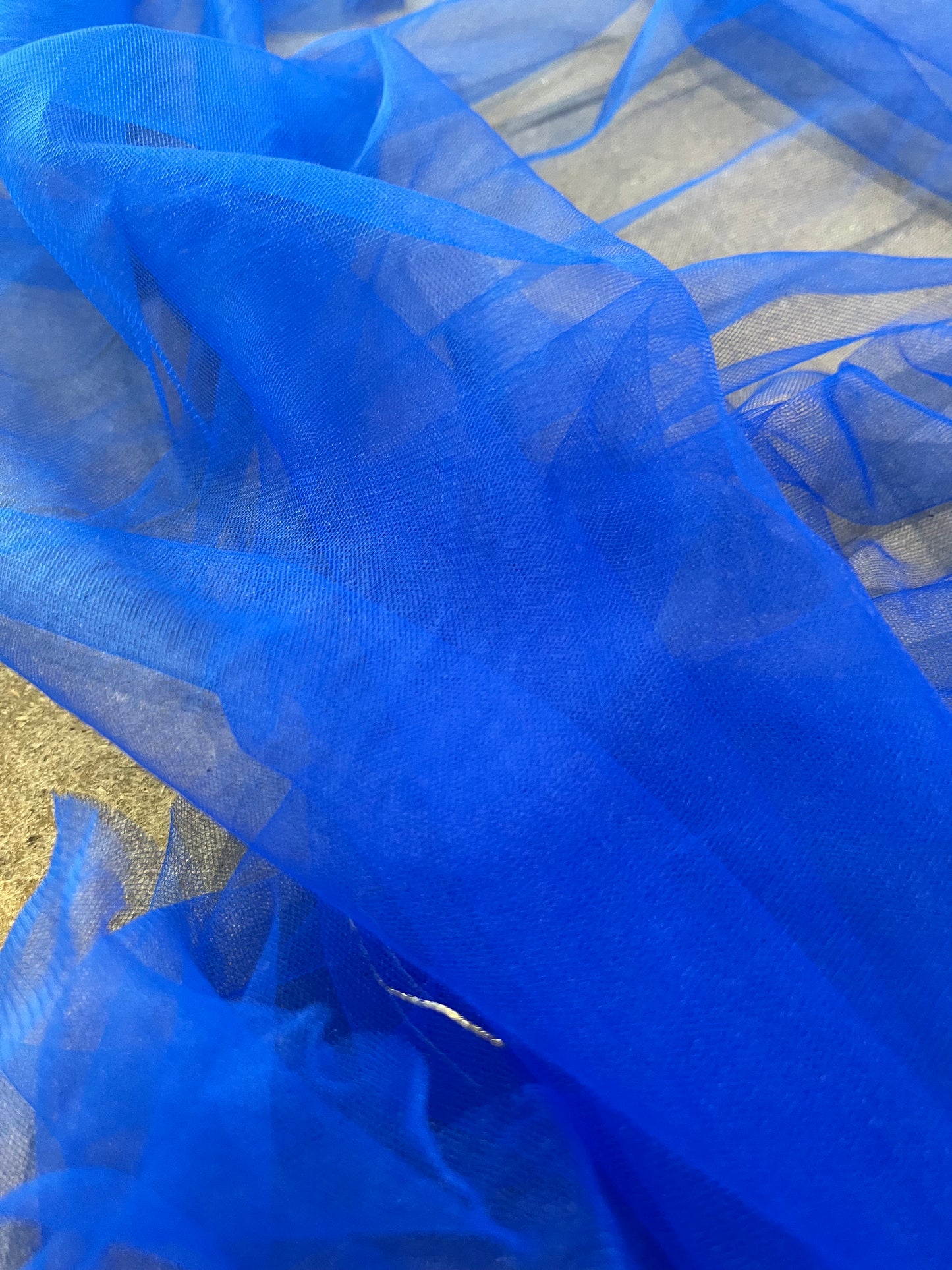 tulle stretch bic blue