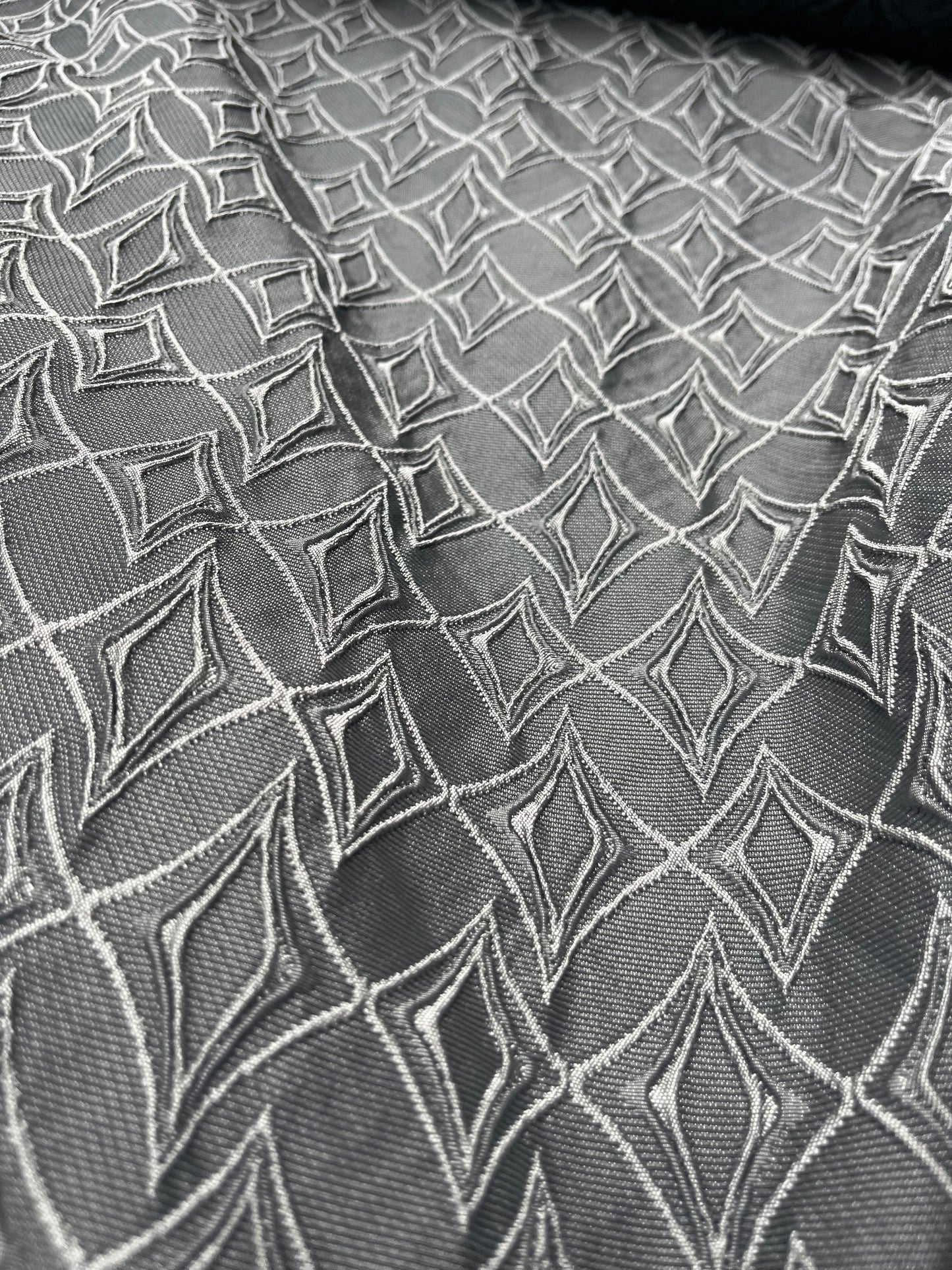 Hélène 045 stretch jacquard small design black/brown