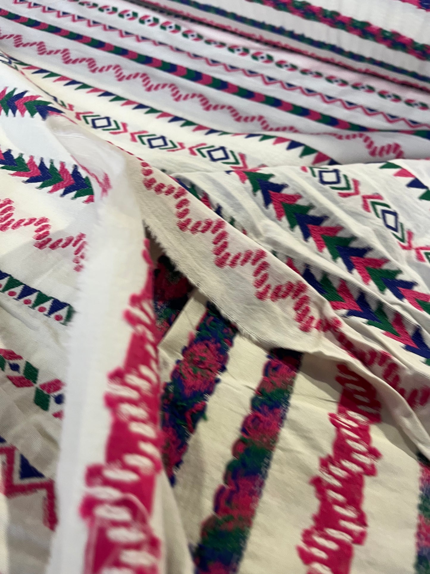 BAKU 004 cotton jacquard aztec design