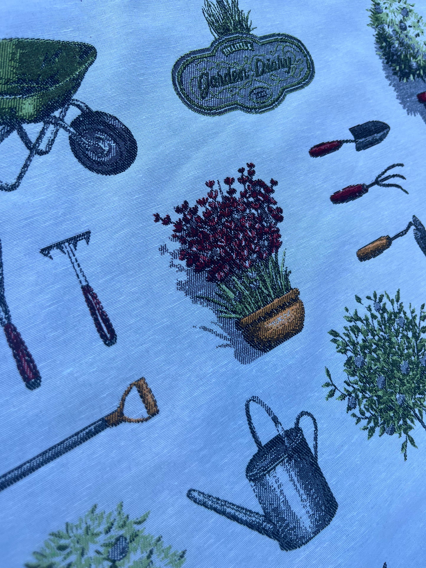 Hélène 052 heavy cotton jacquard "Garden"