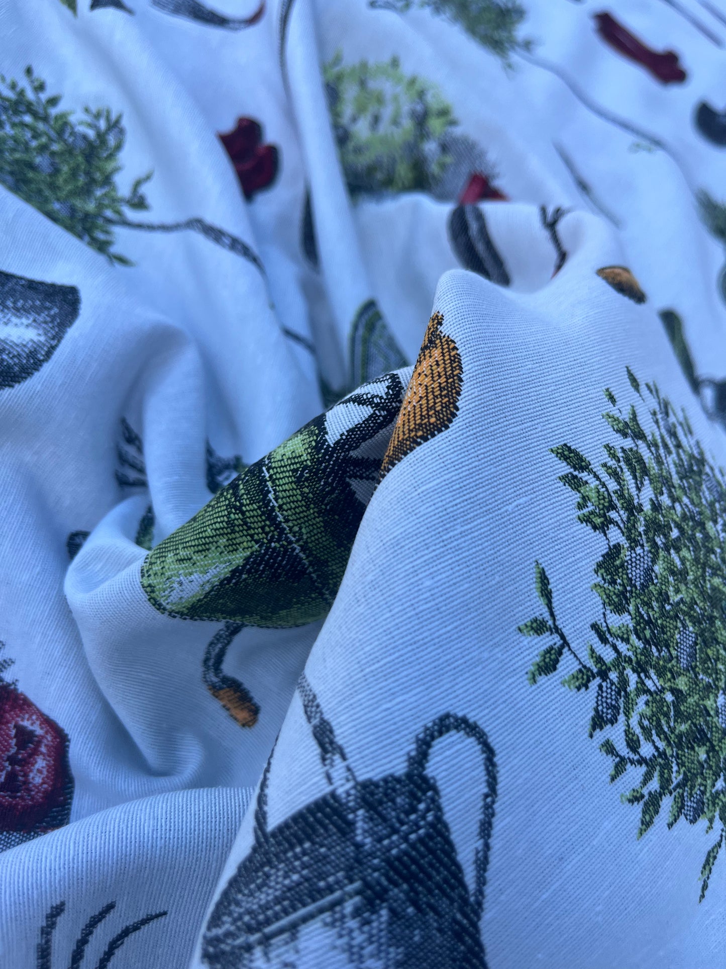 Hélène 052 heavy cotton jacquard "Garden"