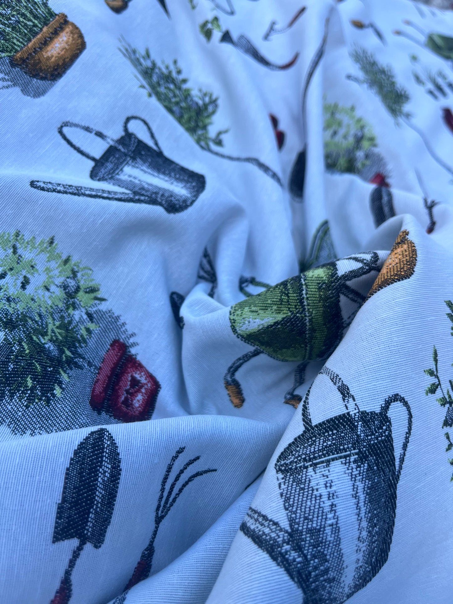 Hélène 052 heavy cotton jacquard "Garden"