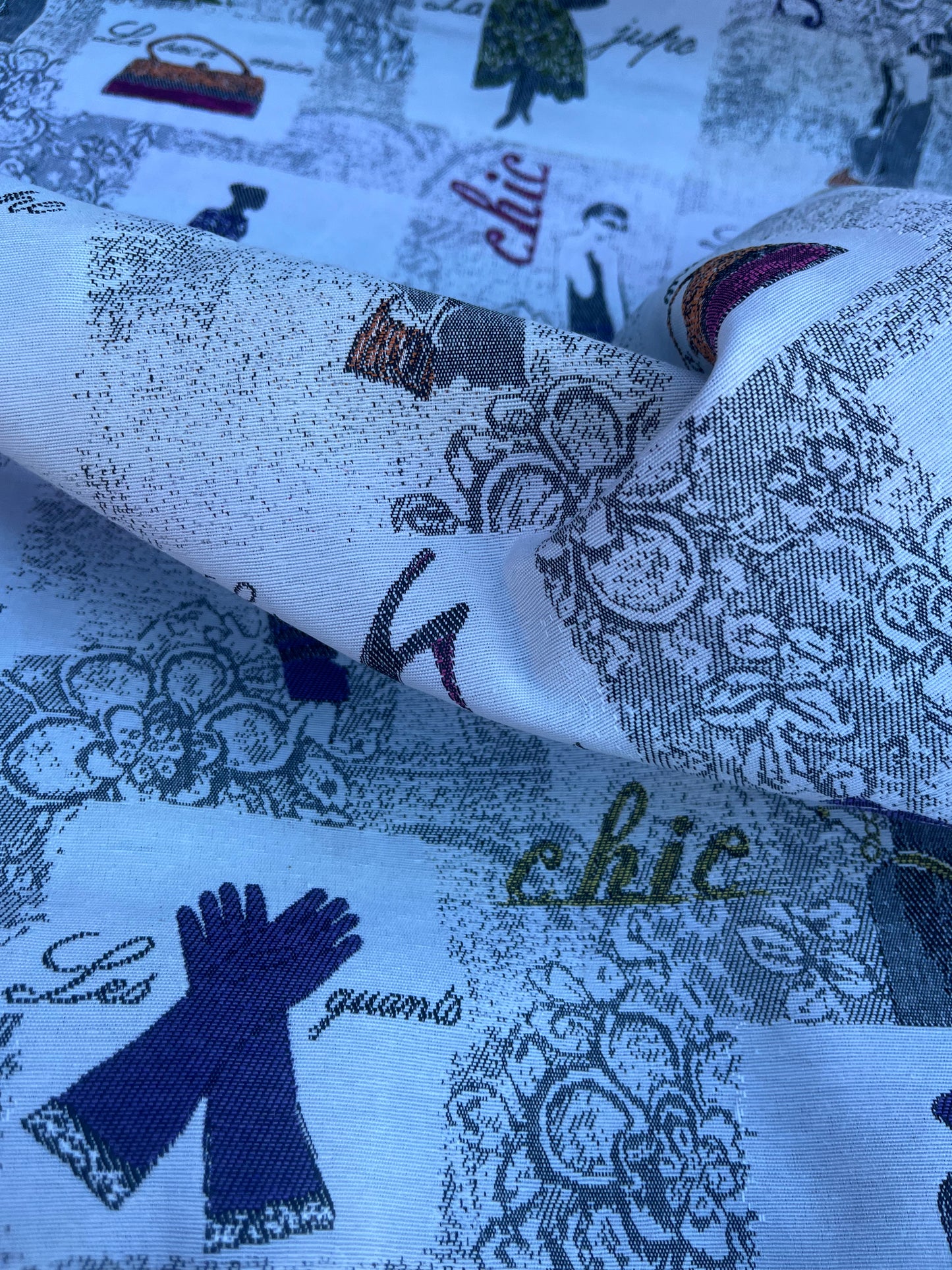 Hélène 054 heavy cotton jacquard "défilé"