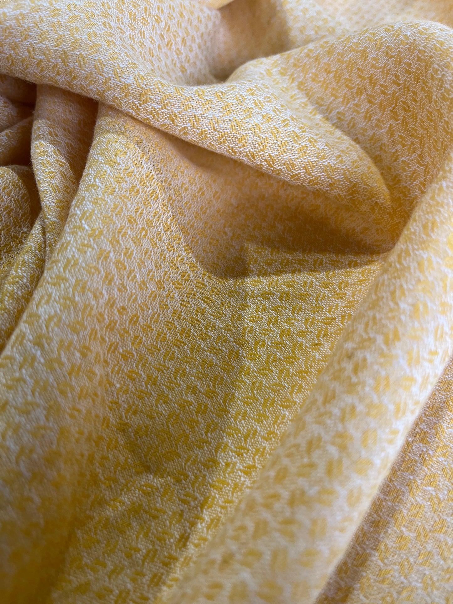 BAKU 011 midweight linen/cotton jacquard curry