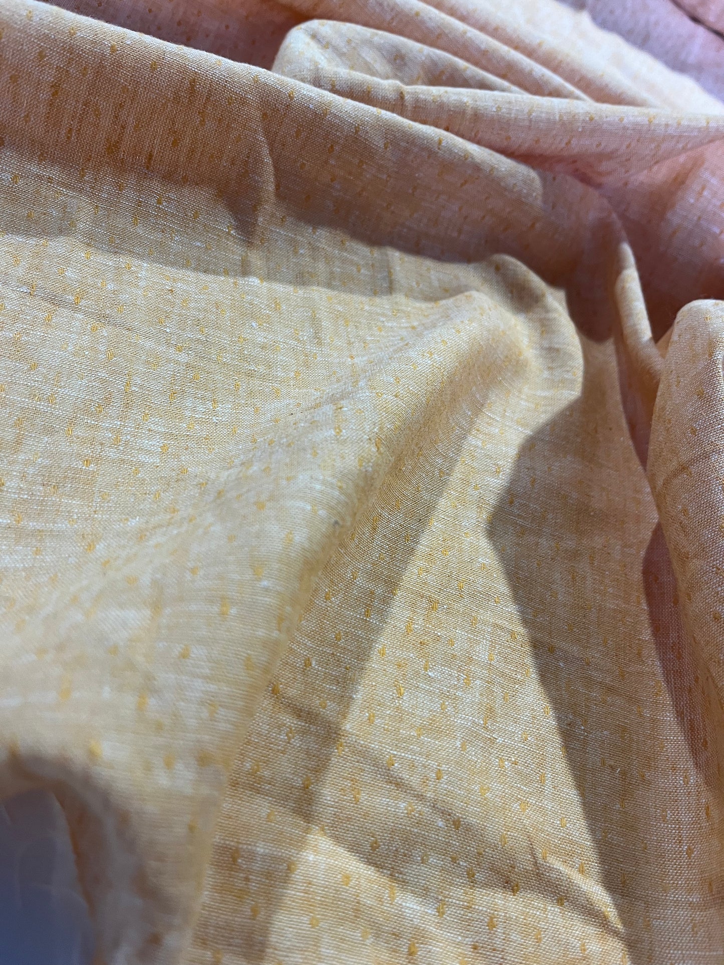 BAKU 012 midweight linen/cotton jacquard red curry