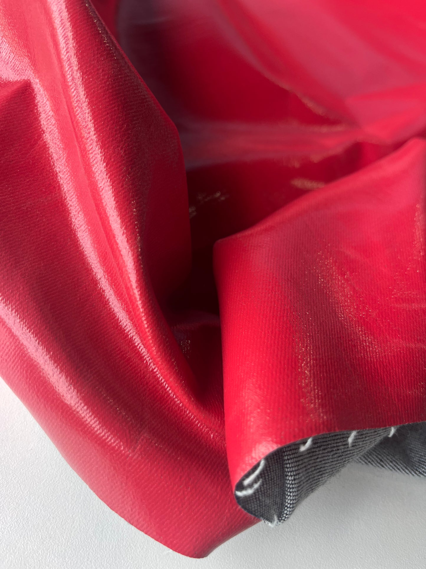 DENIM COLLECTION 017 denim with coloured coating red