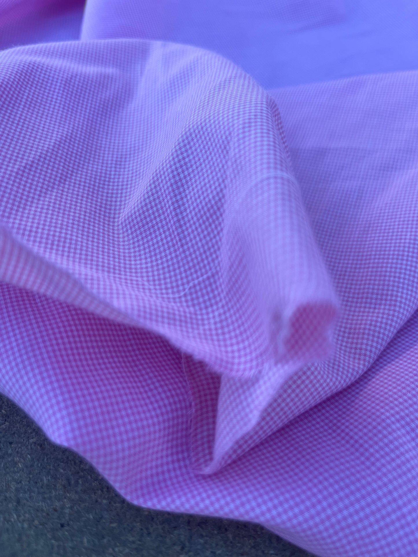 EUDINE 001 small cotton check pink/white