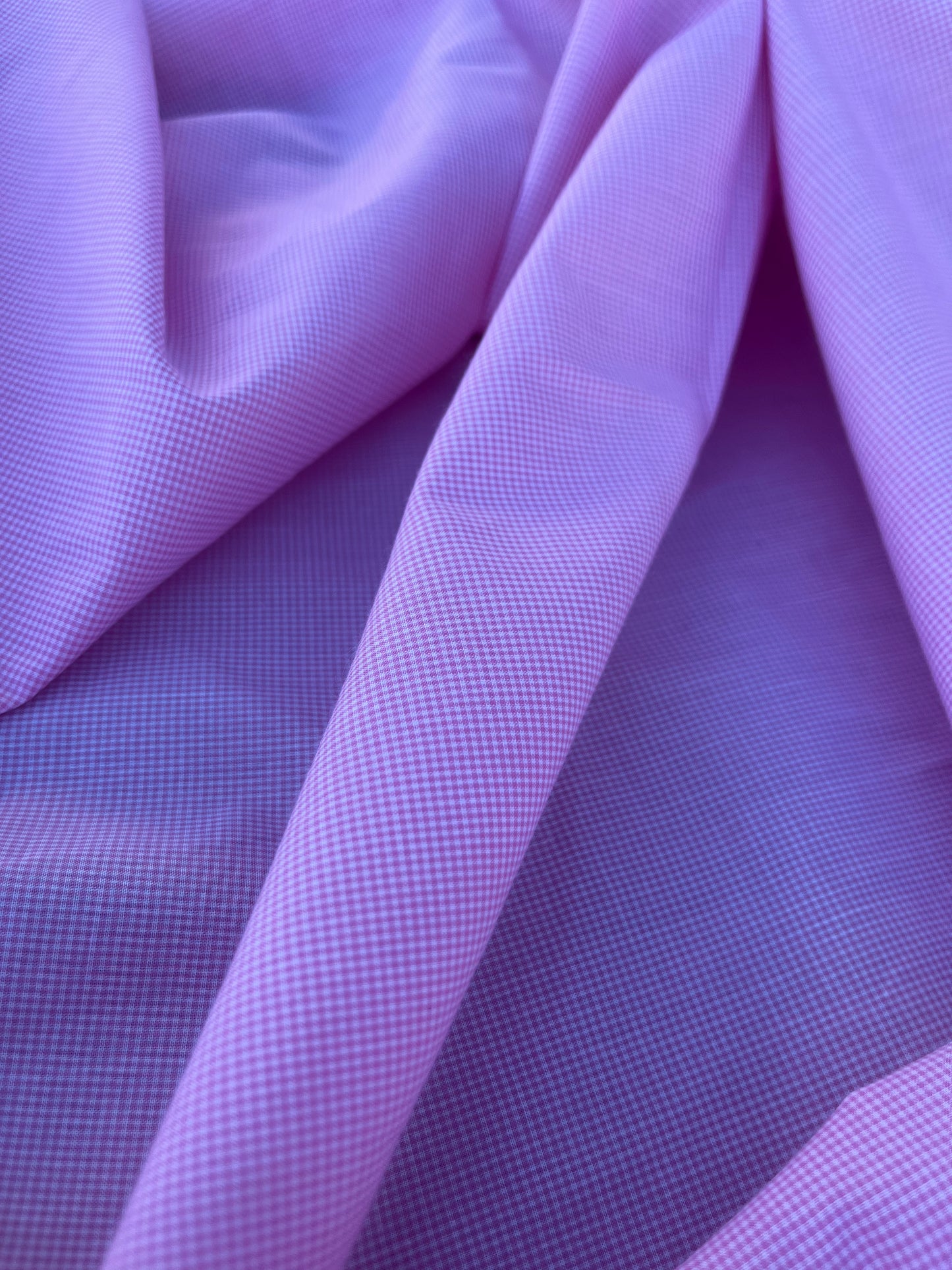 EUDINE 001 small cotton check pink/white
