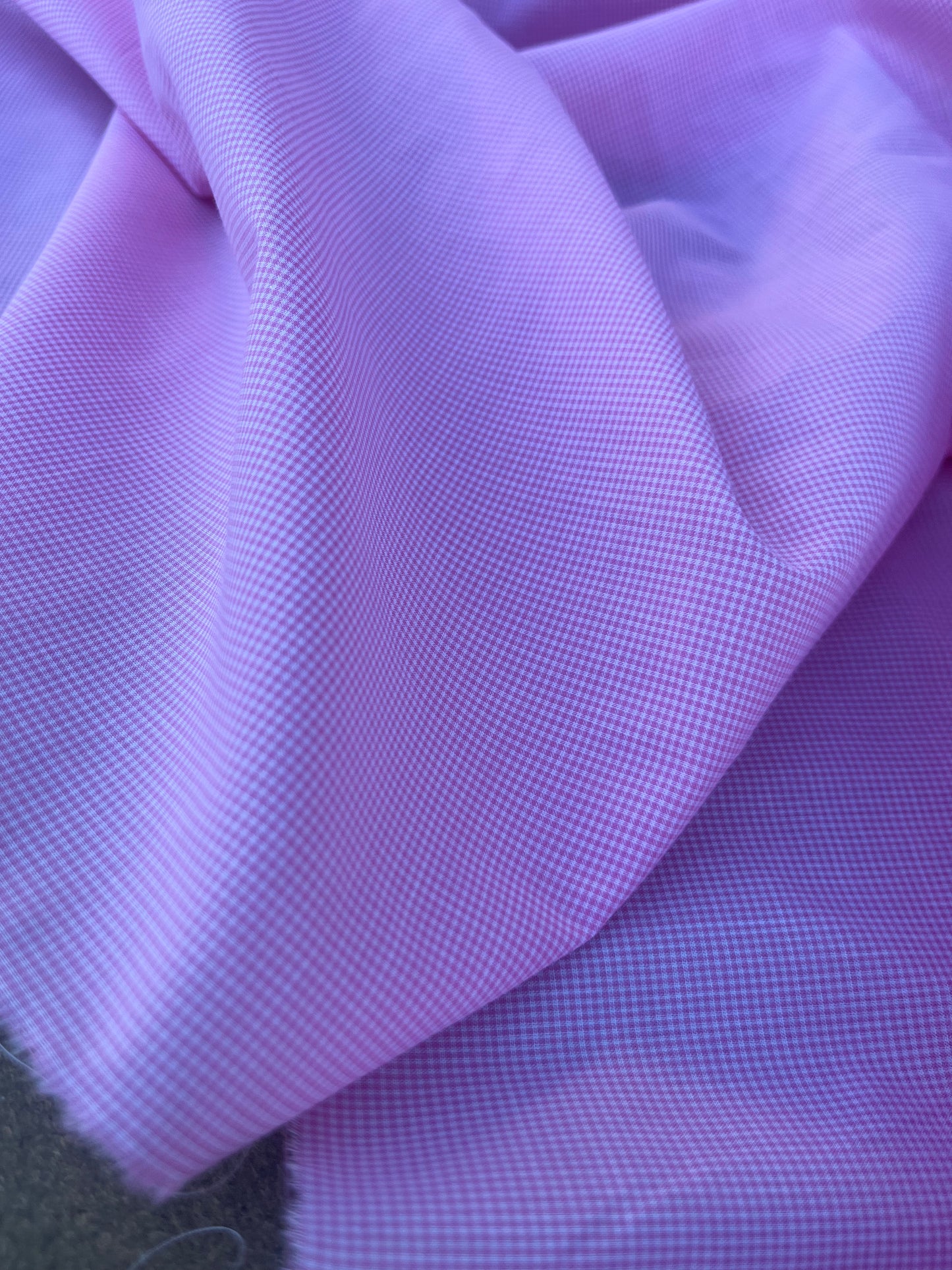 EUDINE 001 small cotton check pink/white