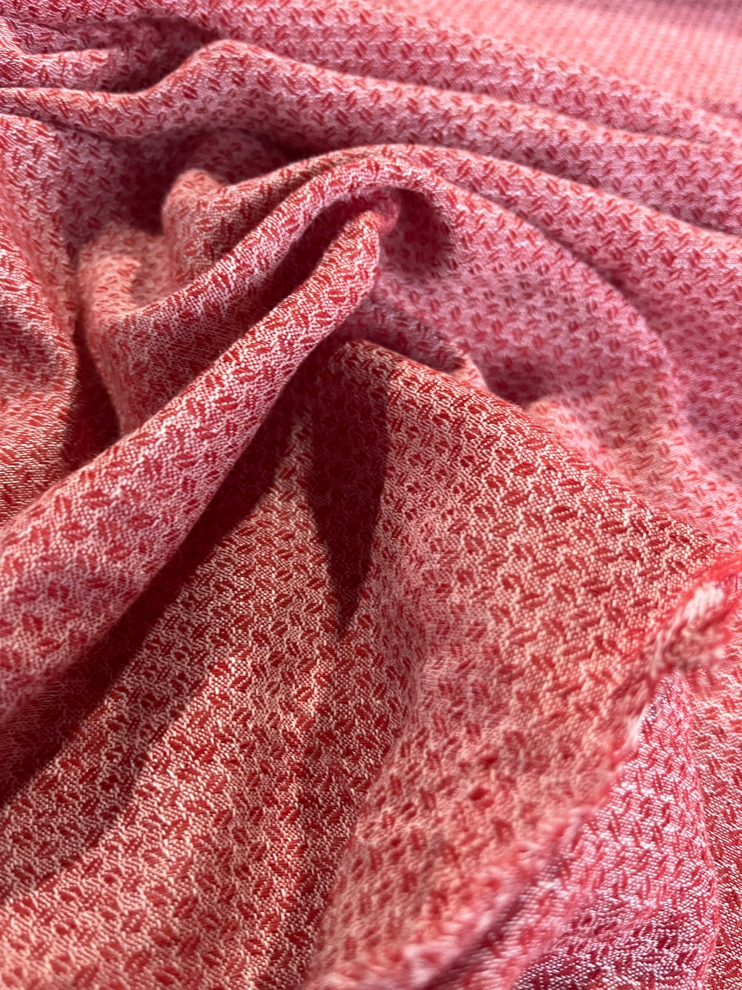 BAKU 015 midweight linen/cotton jacquard terre cuite