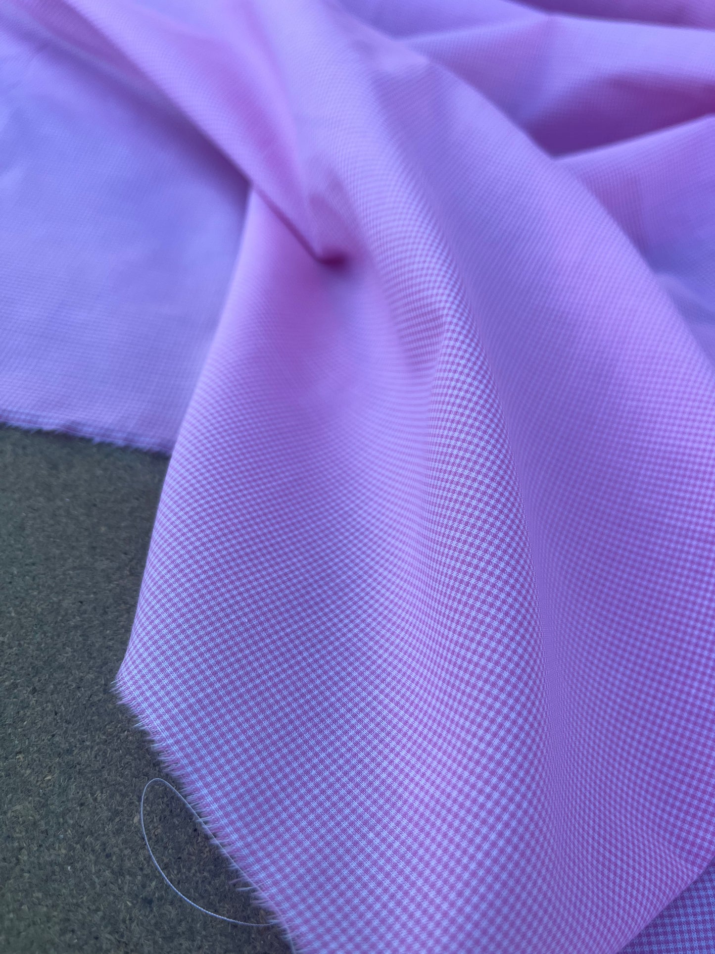 EUDINE 001 small cotton check pink/white