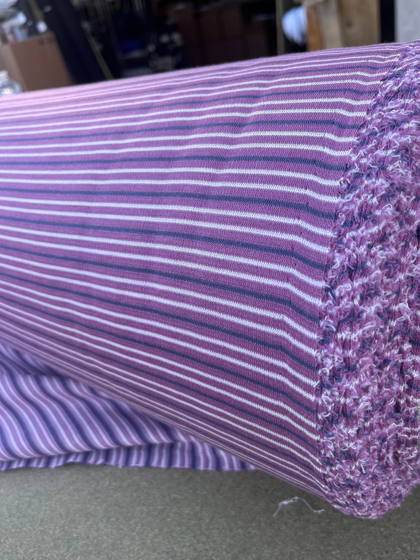 EUDINE 002 cotton jersey stripes mauve
