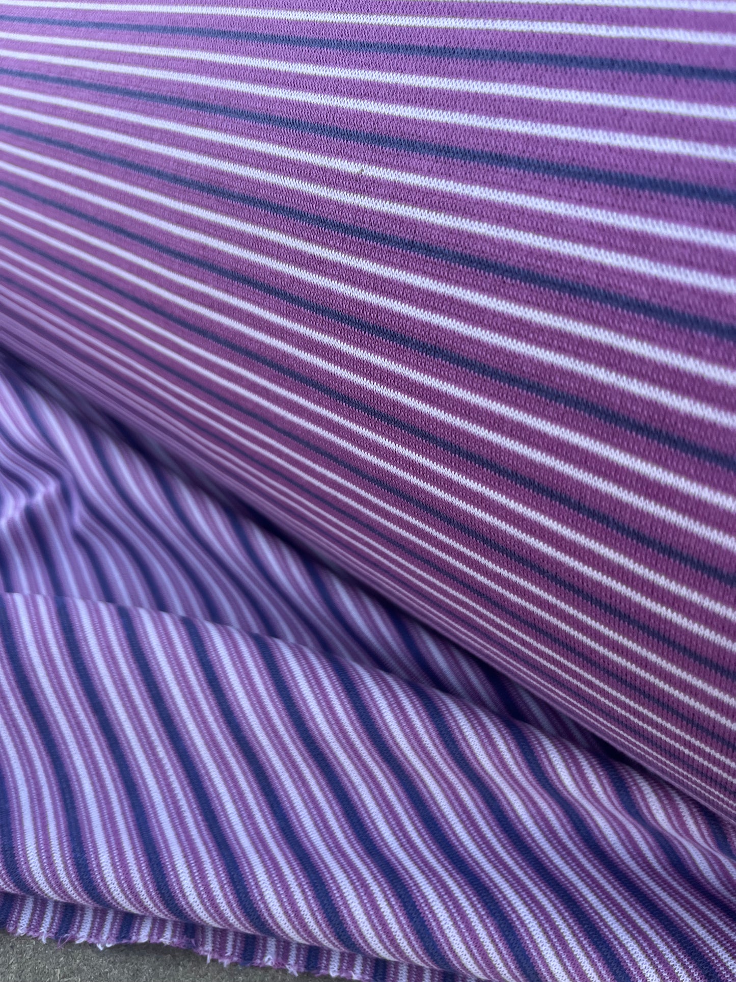 EUDINE 002 cotton jersey stripes mauve