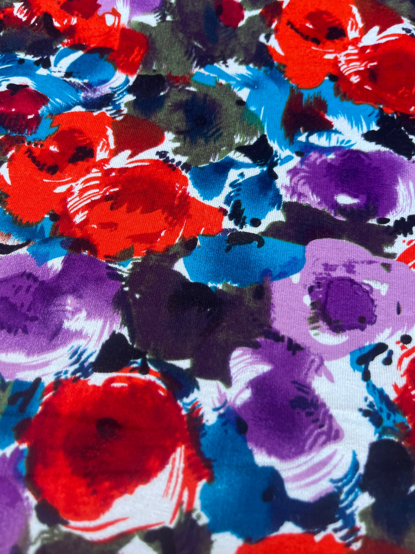 EUDINE 003 jersey viscose elasthane red print