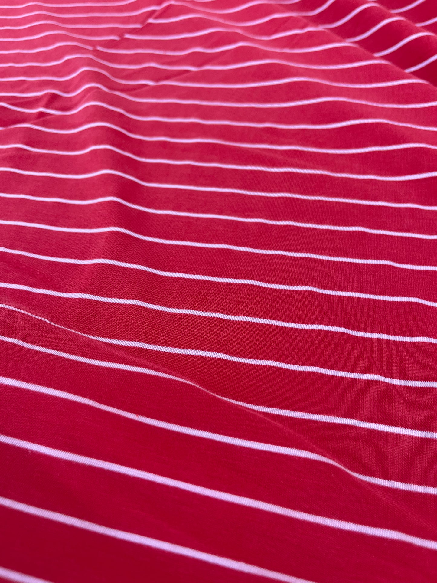 EUDINE 004 viscose jersey red stripes