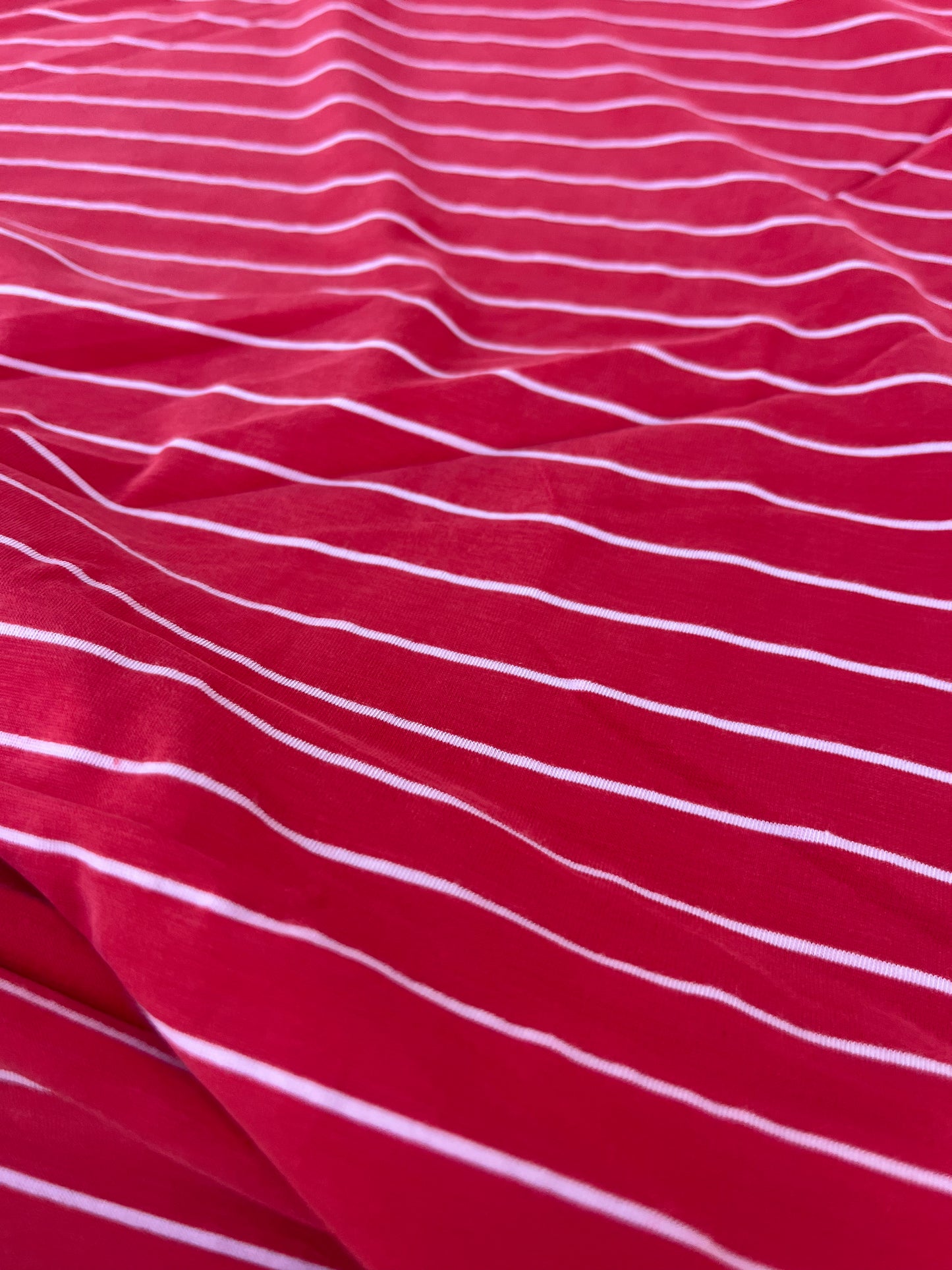 EUDINE 004 viscose jersey red stripes