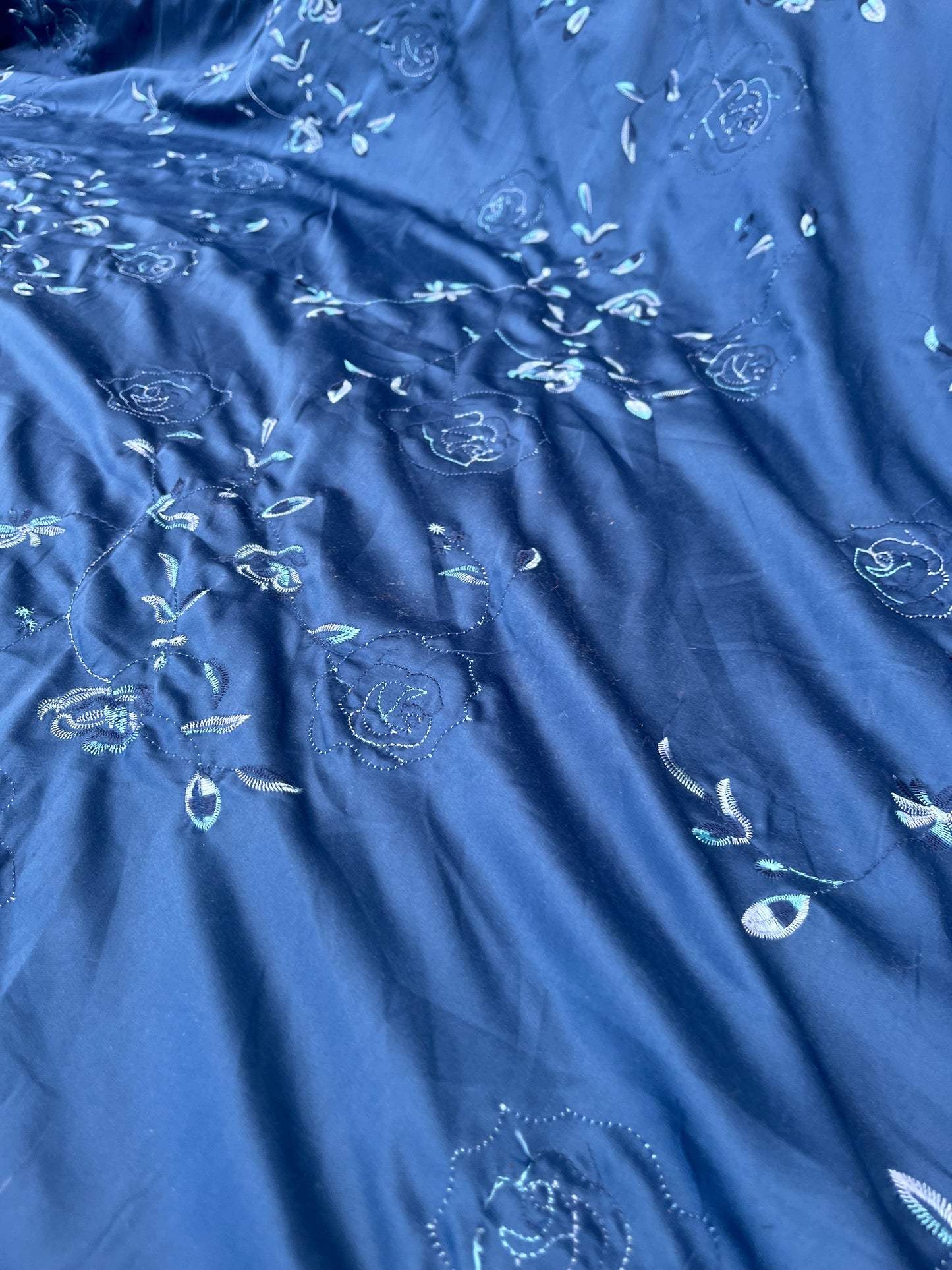 EUDINE 011 satin with embroidery