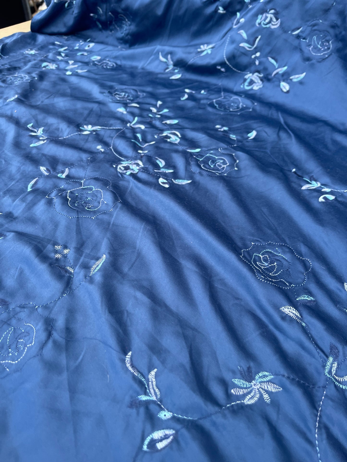EUDINE 011 satin with embroidery