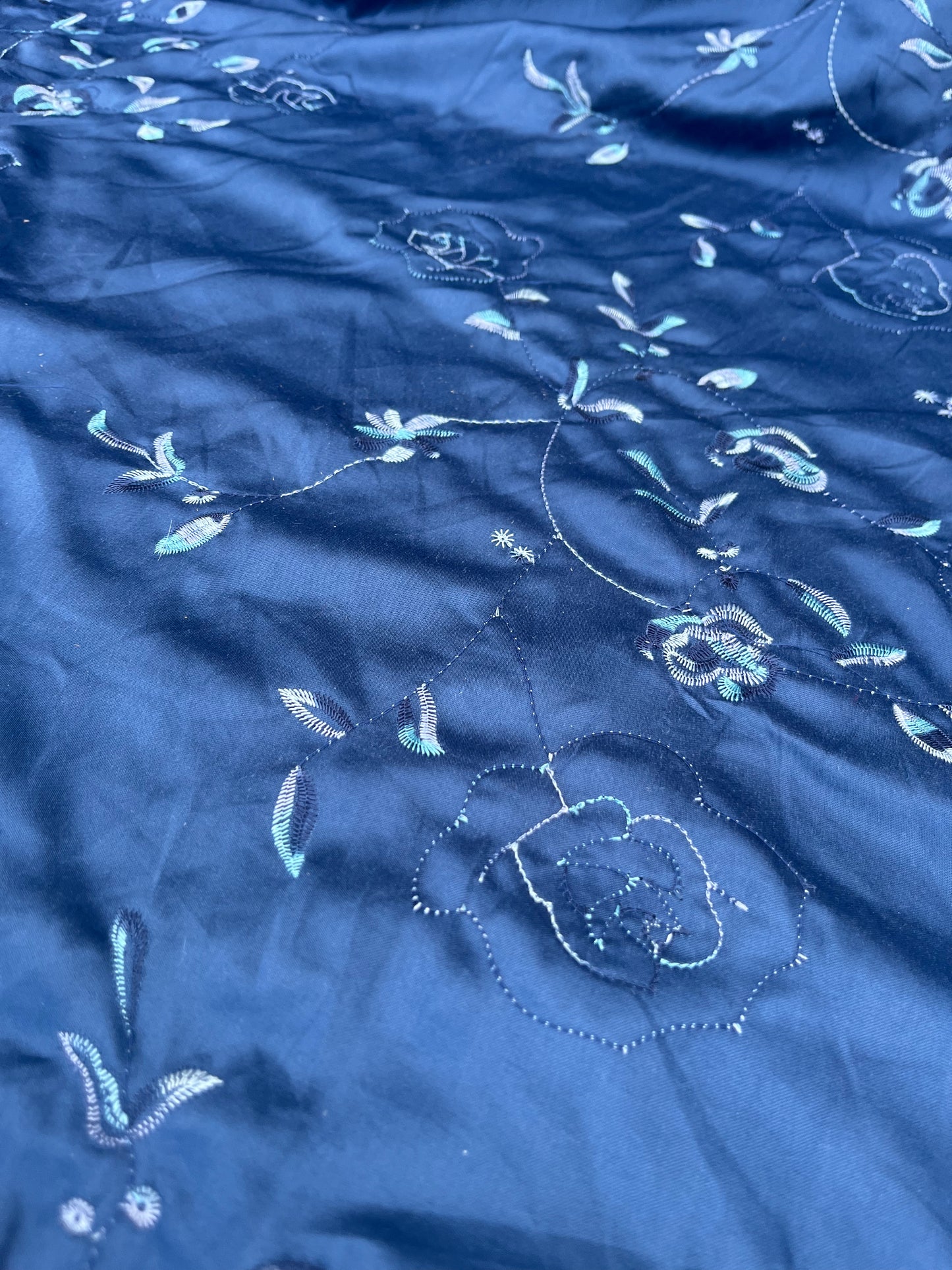 EUDINE 011 satin with embroidery