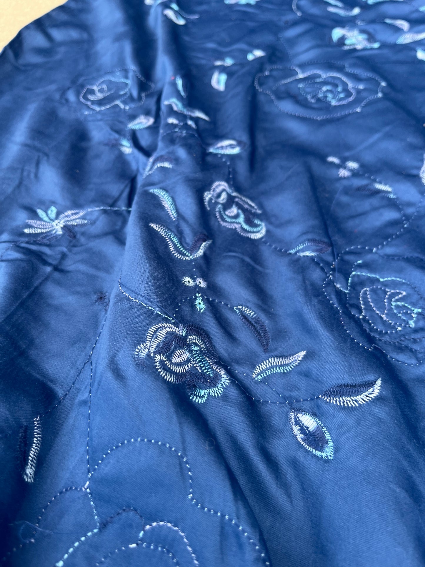 EUDINE 011 satin with embroidery