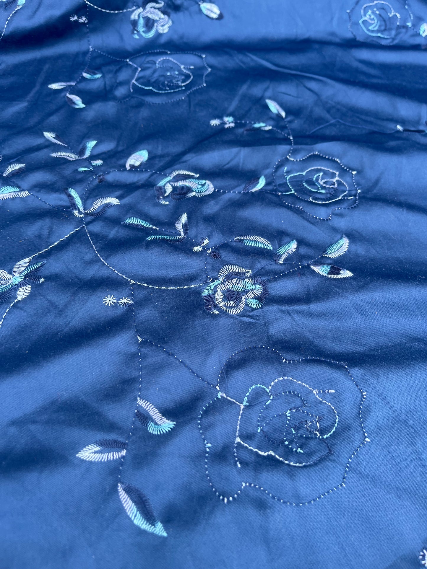 EUDINE 011 satin with embroidery