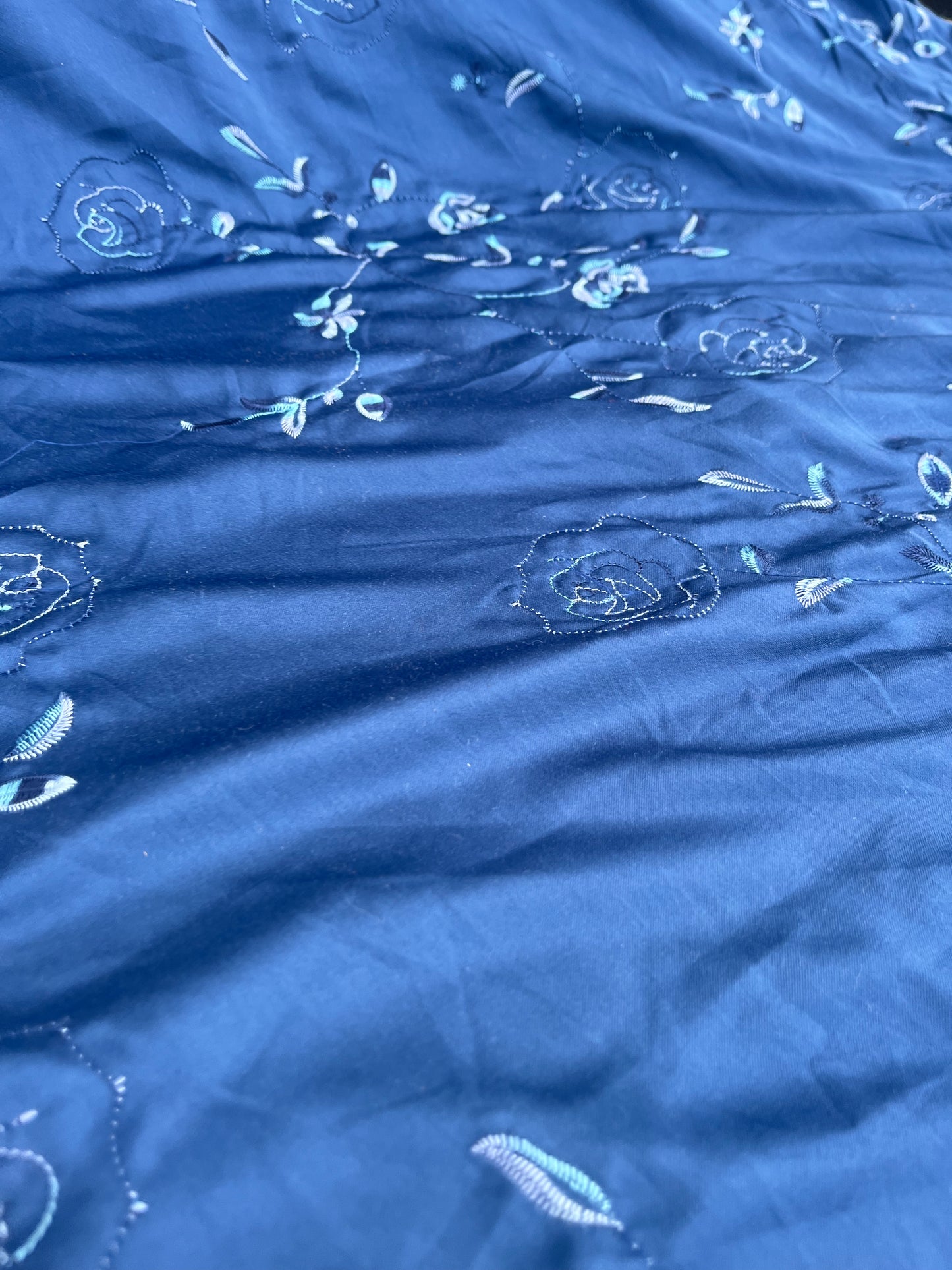 EUDINE 011 satin with embroidery