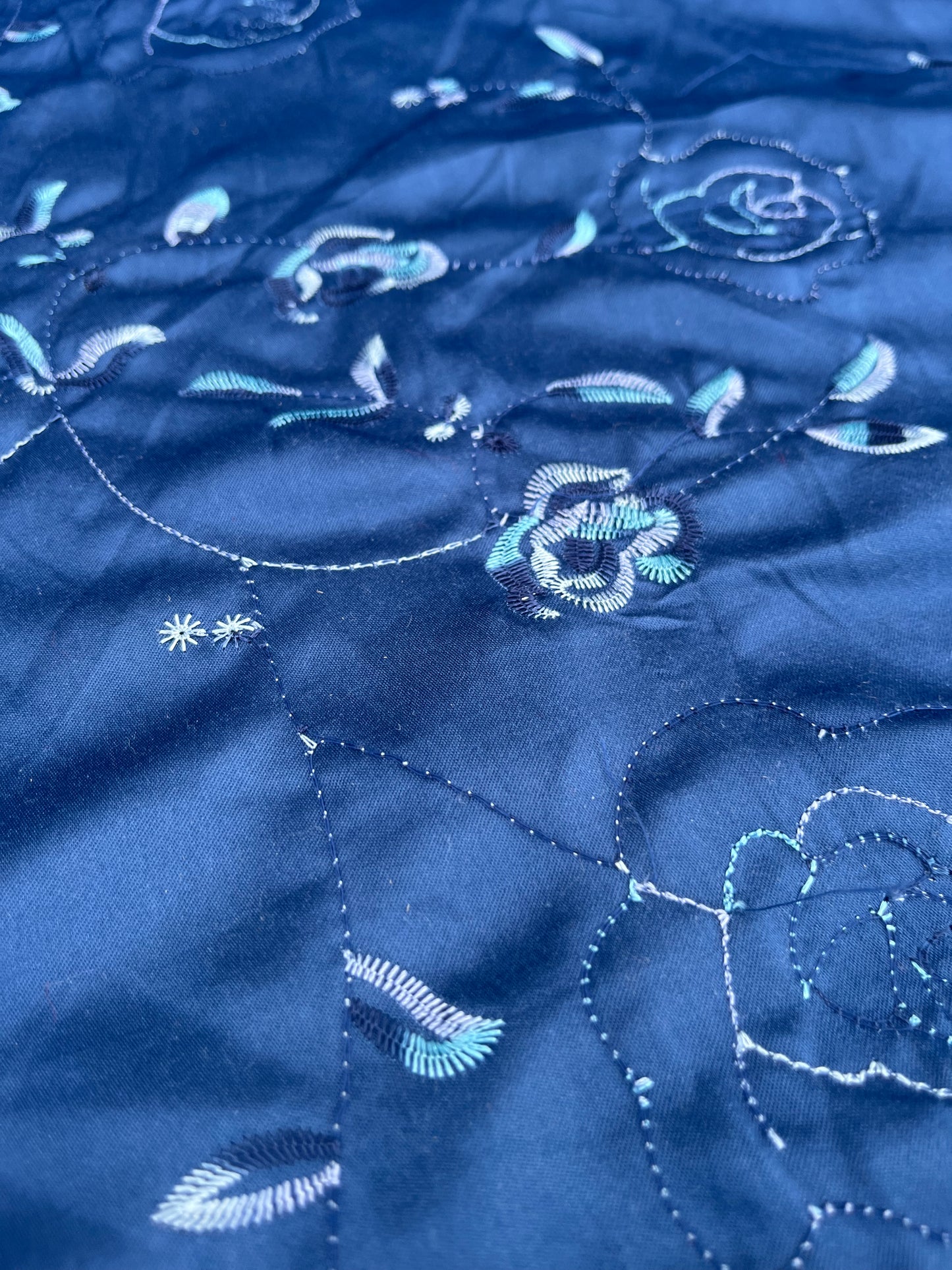 EUDINE 011 satin with embroidery