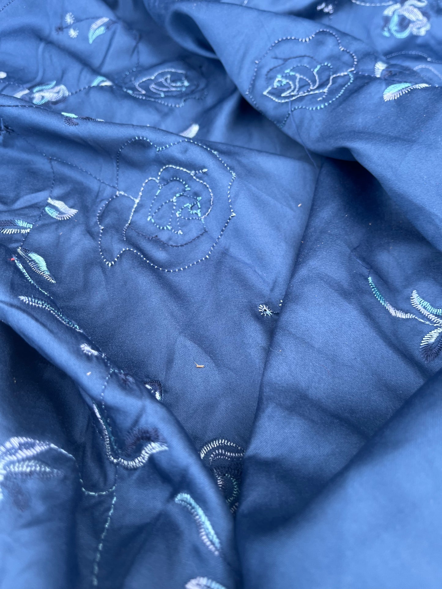 EUDINE 011 satin with embroidery