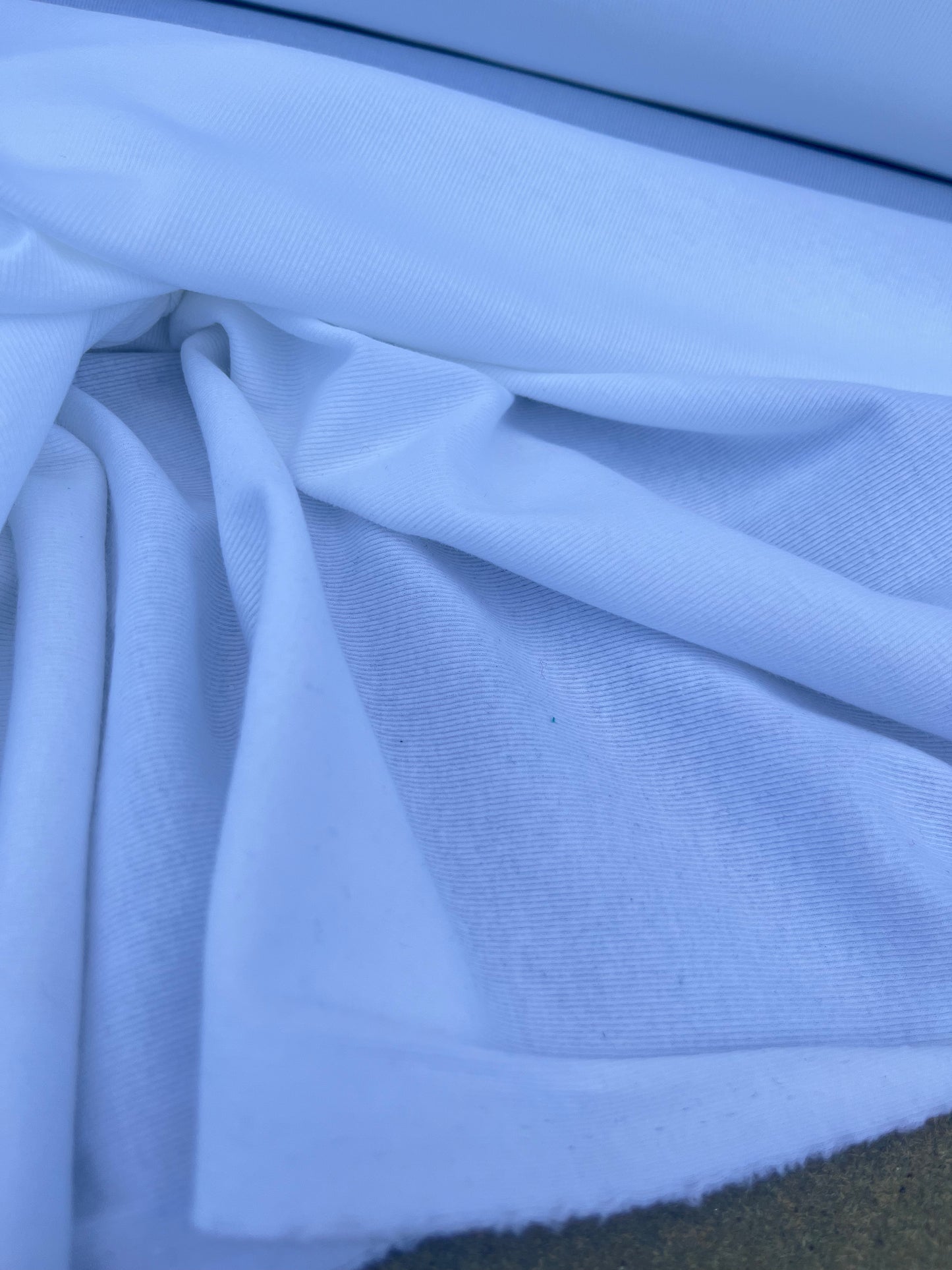 EUDINE 013 jersey rib cotton white