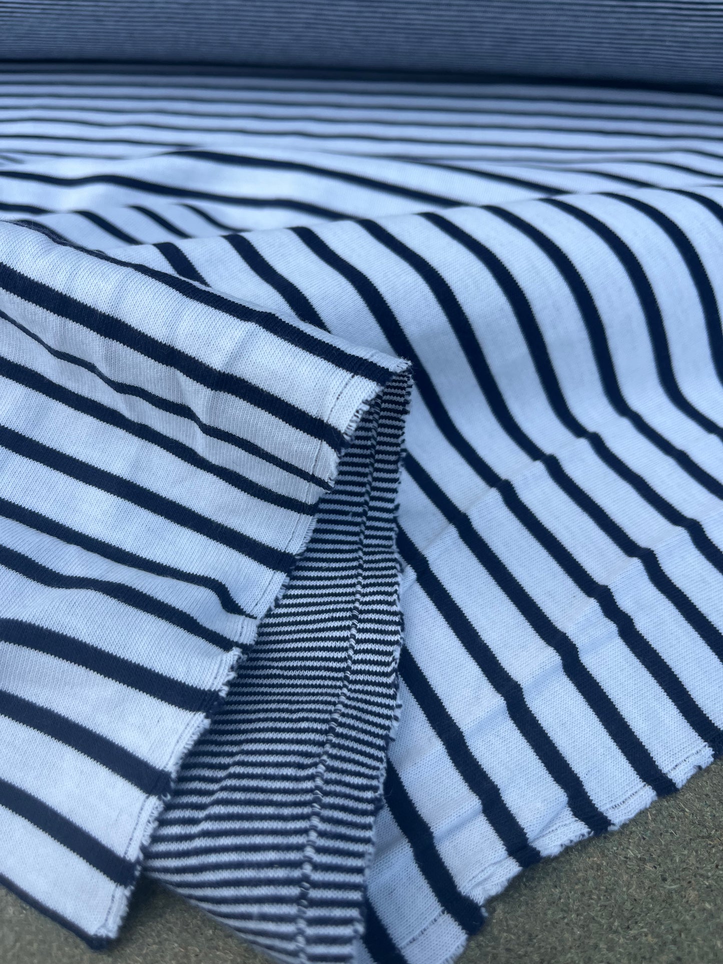 EUDINE 020 heavy cotton jersey stripes double face