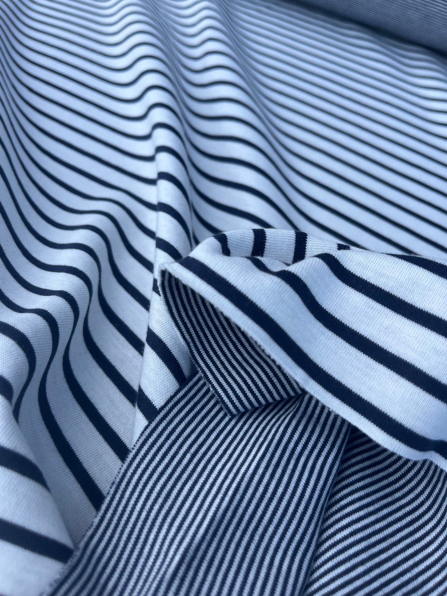 EUDINE 020 heavy cotton jersey stripes double face