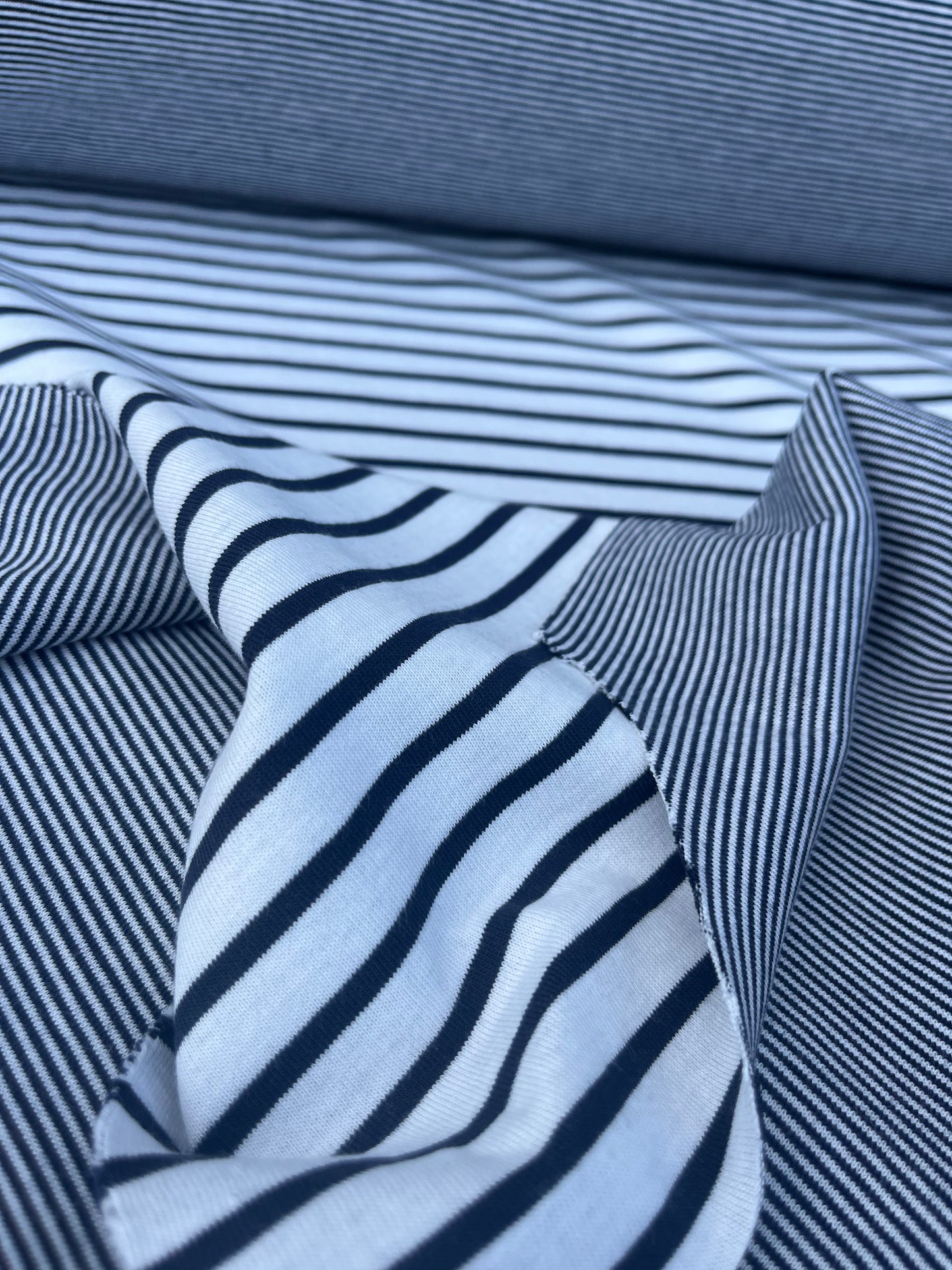 EUDINE 020 heavy cotton jersey stripes double face