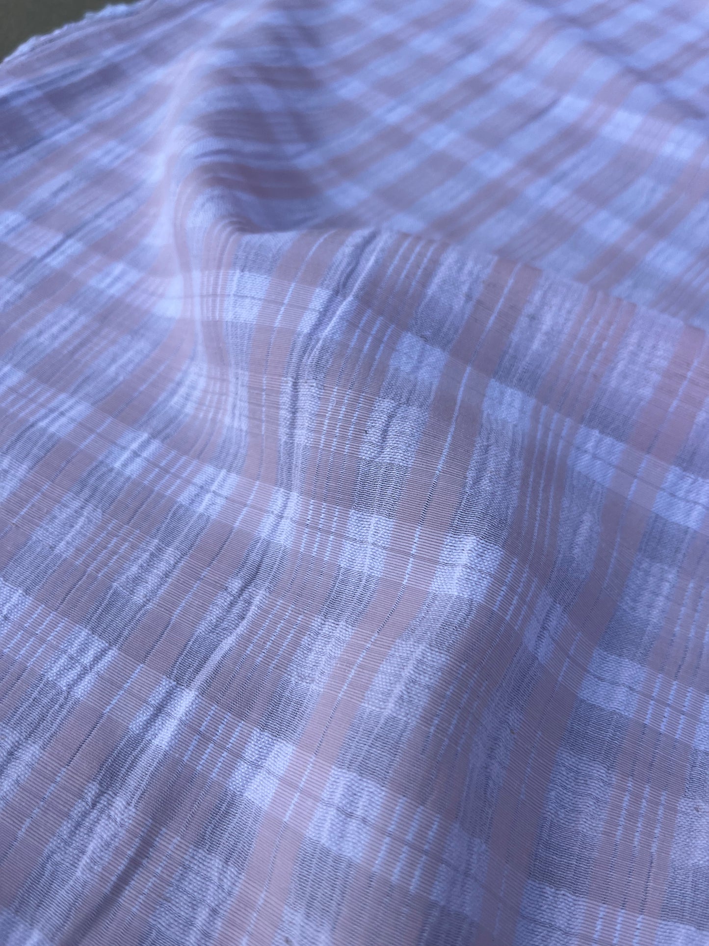 EUDINE 023 lightweight check pink/white