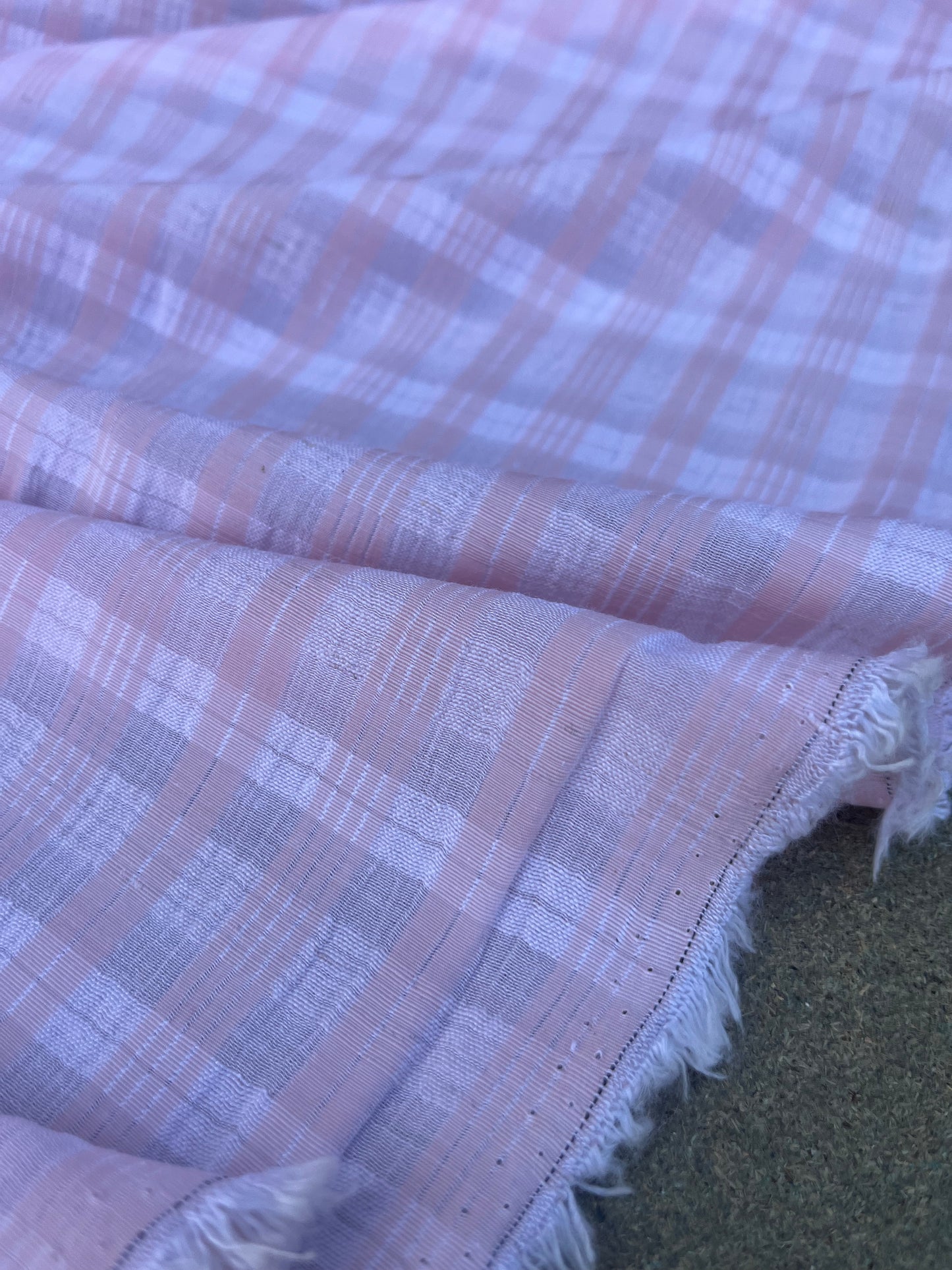 EUDINE 023 lightweight check pink/white