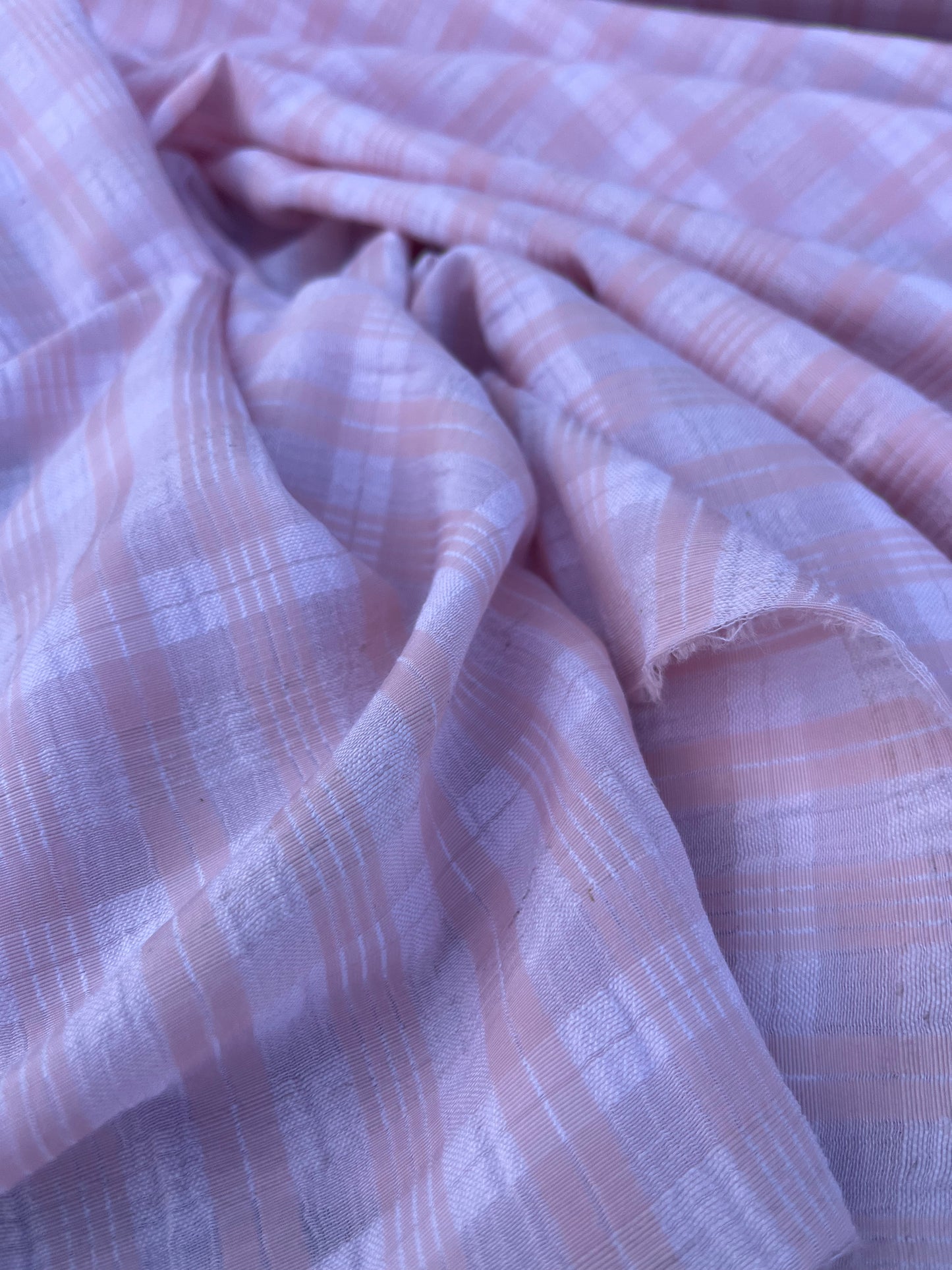 EUDINE 023 lightweight check pink/white